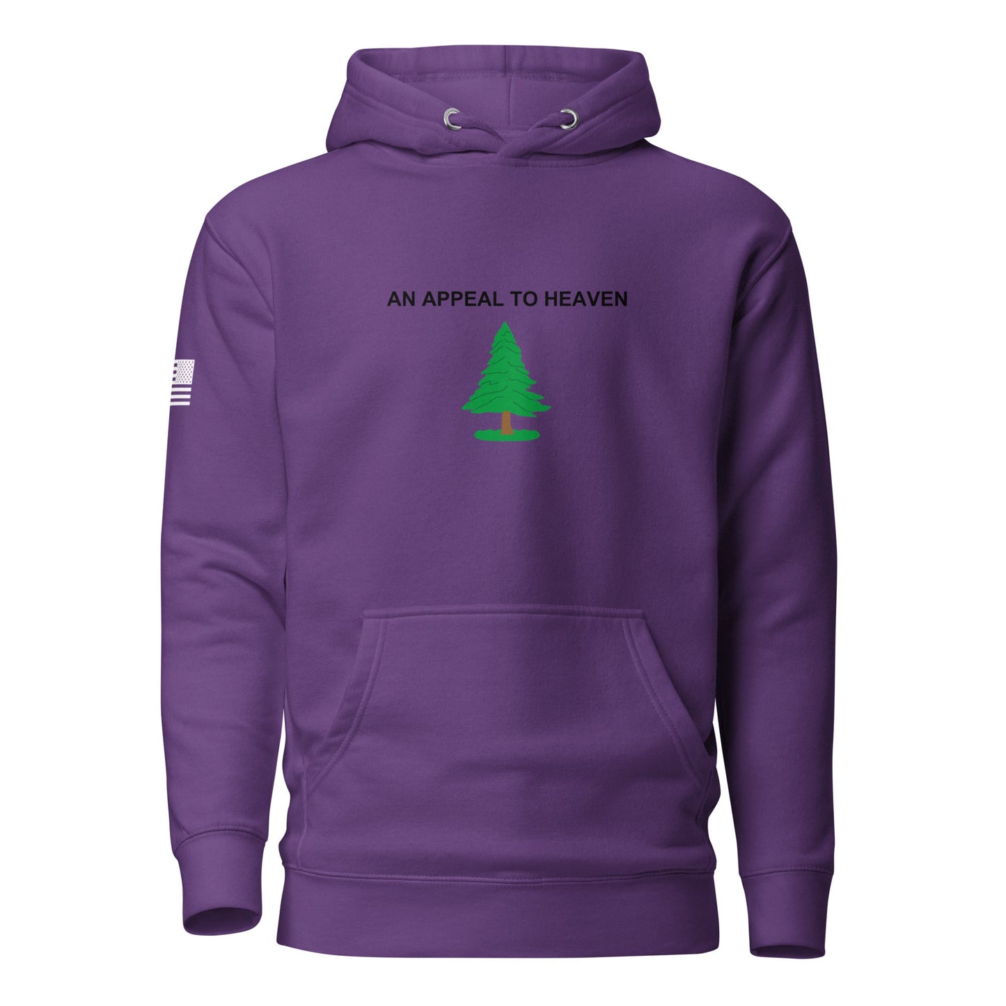 "An Appeal to Heaven" | Premium Cotton Hoodie Cotton Hoodie Gun Beaver Purple S