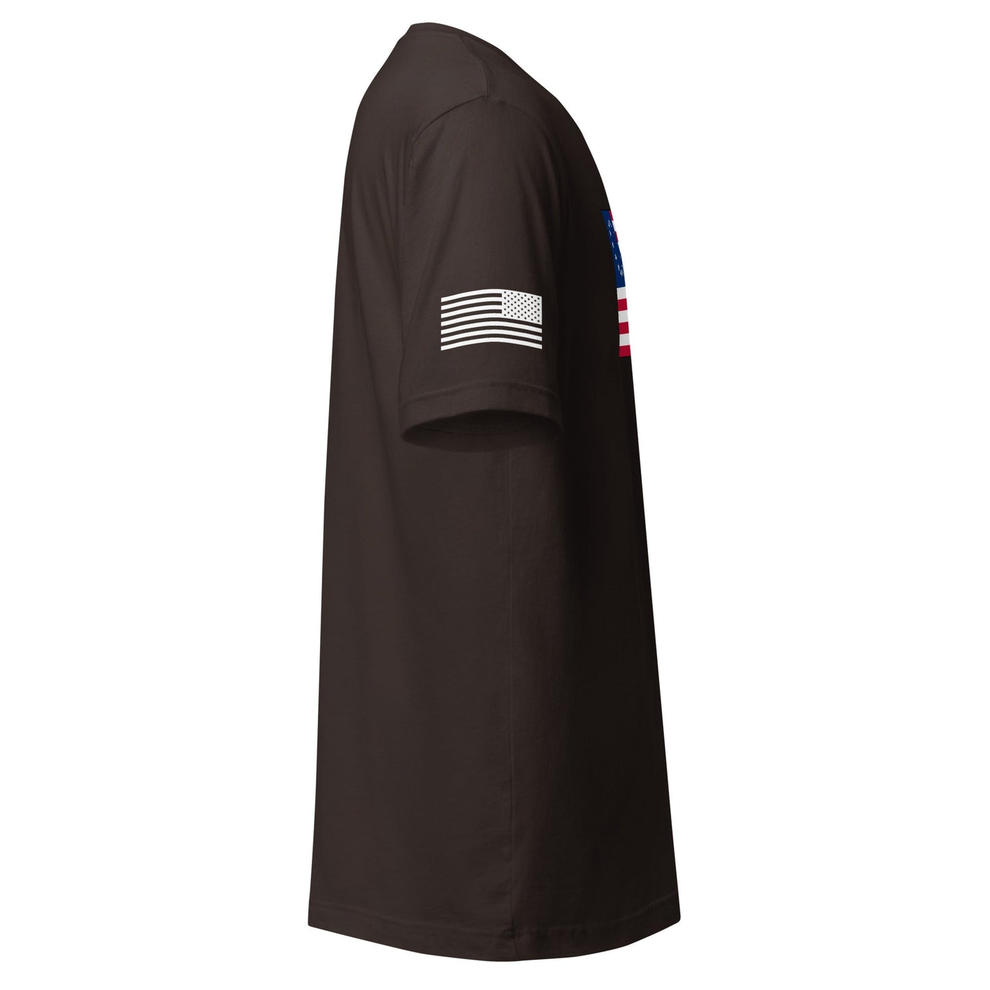Betsy Ross Flag | Short Sleeve Jersey T-Shirt | Bella + Canvas T-Shirt Gun Beaver