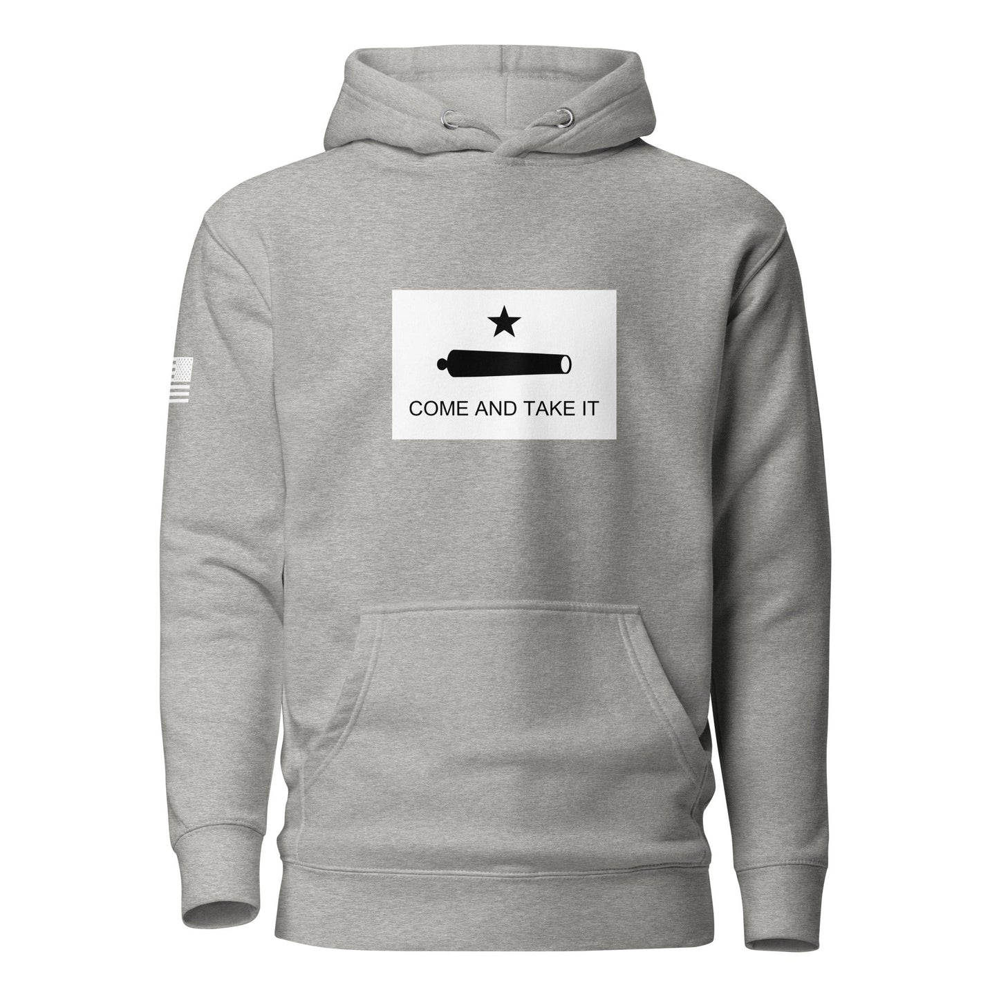 "Come and Take It" Gonzales Flag | Premium Cotton Hoodie Cotton Hoodie Gun Beaver Carbon Grey S