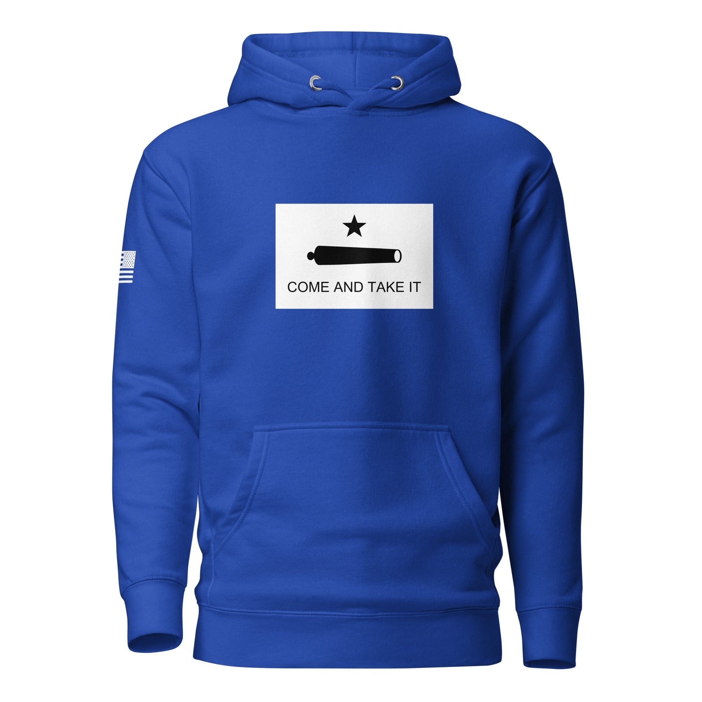 "Come and Take It" Gonzales Flag | Premium Cotton Hoodie Cotton Hoodie Gun Beaver Team Royal S