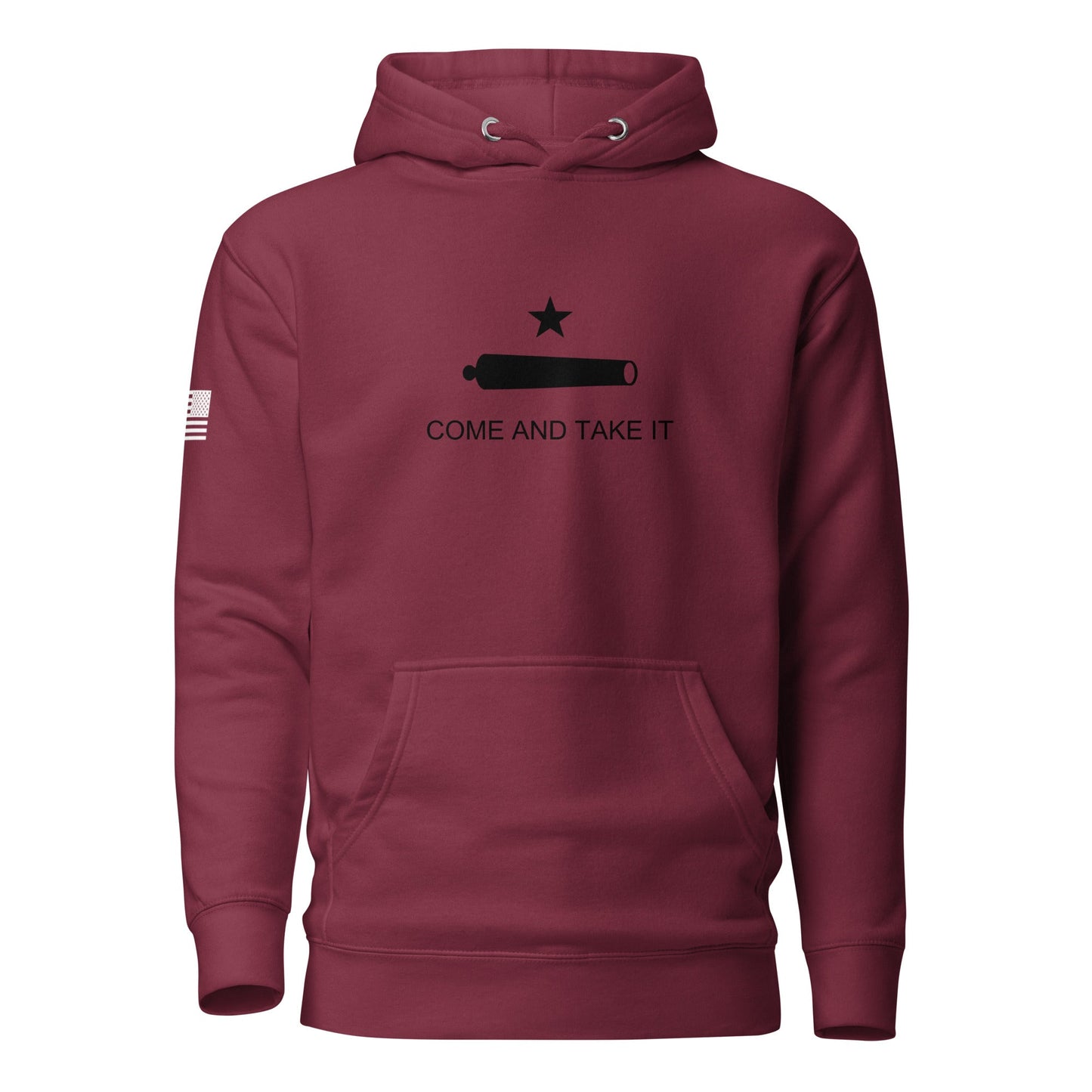"Come and Take It" | Premium Cotton Hoodie Cotton Hoodie Gun Beaver Maroon S