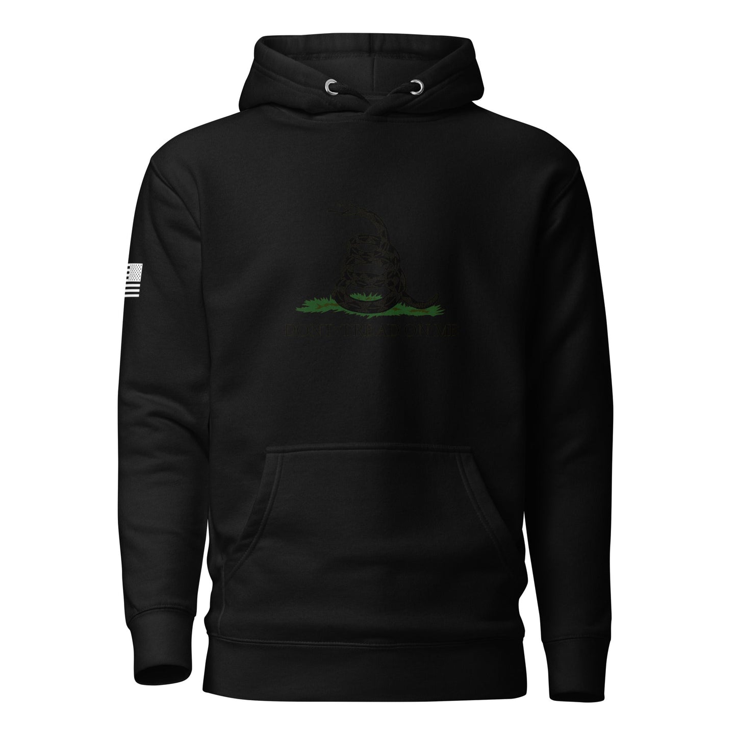 "Don't Tread On Me" | Premium Cotton Hoodie Cotton Hoodie Gun Beaver Black S