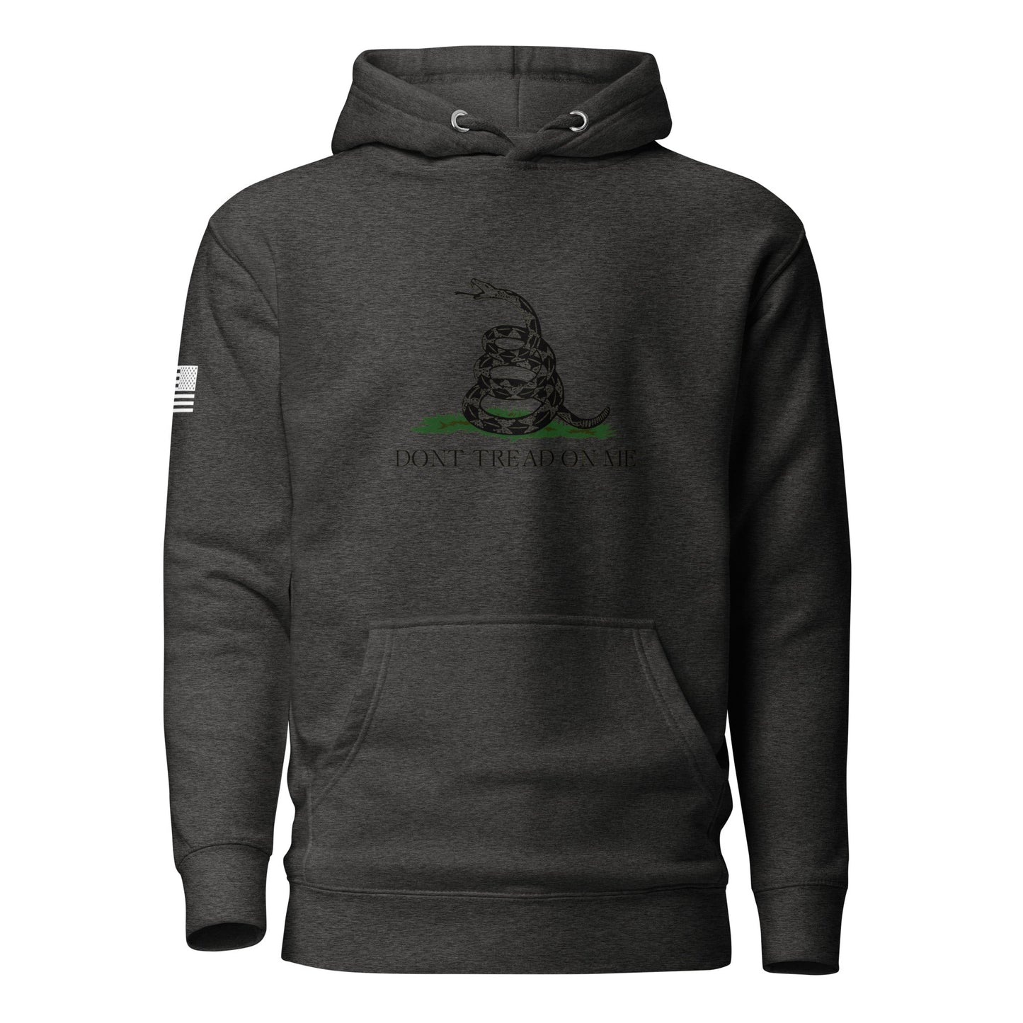 "Don't Tread On Me" | Premium Cotton Hoodie Cotton Hoodie Gun Beaver Charcoal Heather S