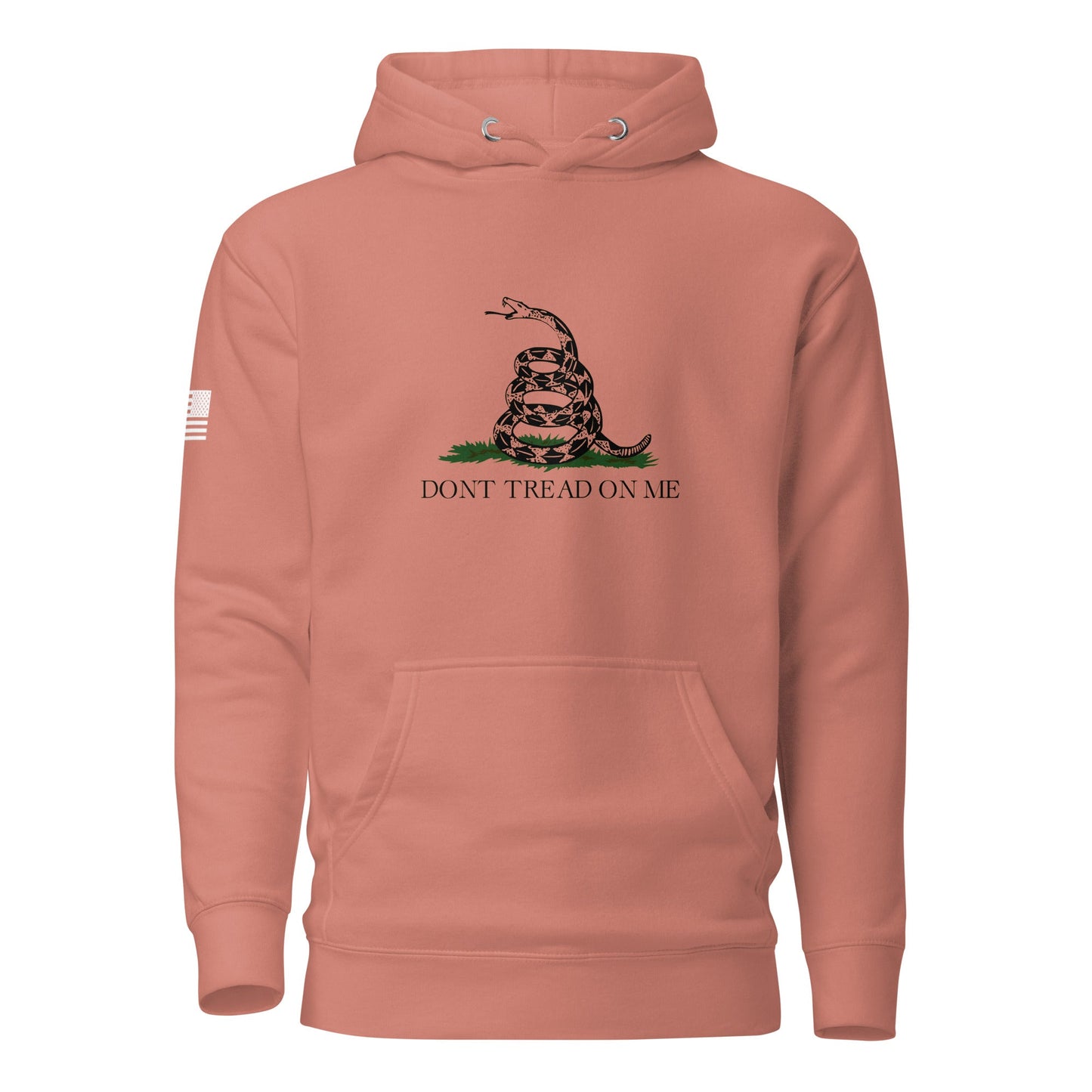 "Don't Tread On Me" | Premium Cotton Hoodie Cotton Hoodie Gun Beaver Dusty Rose S