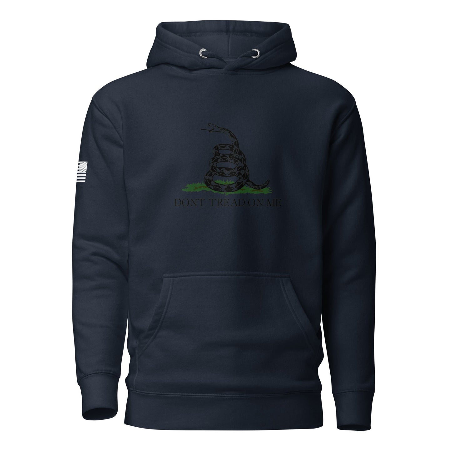 "Don't Tread On Me" | Premium Cotton Hoodie Cotton Hoodie Gun Beaver Navy Blazer S