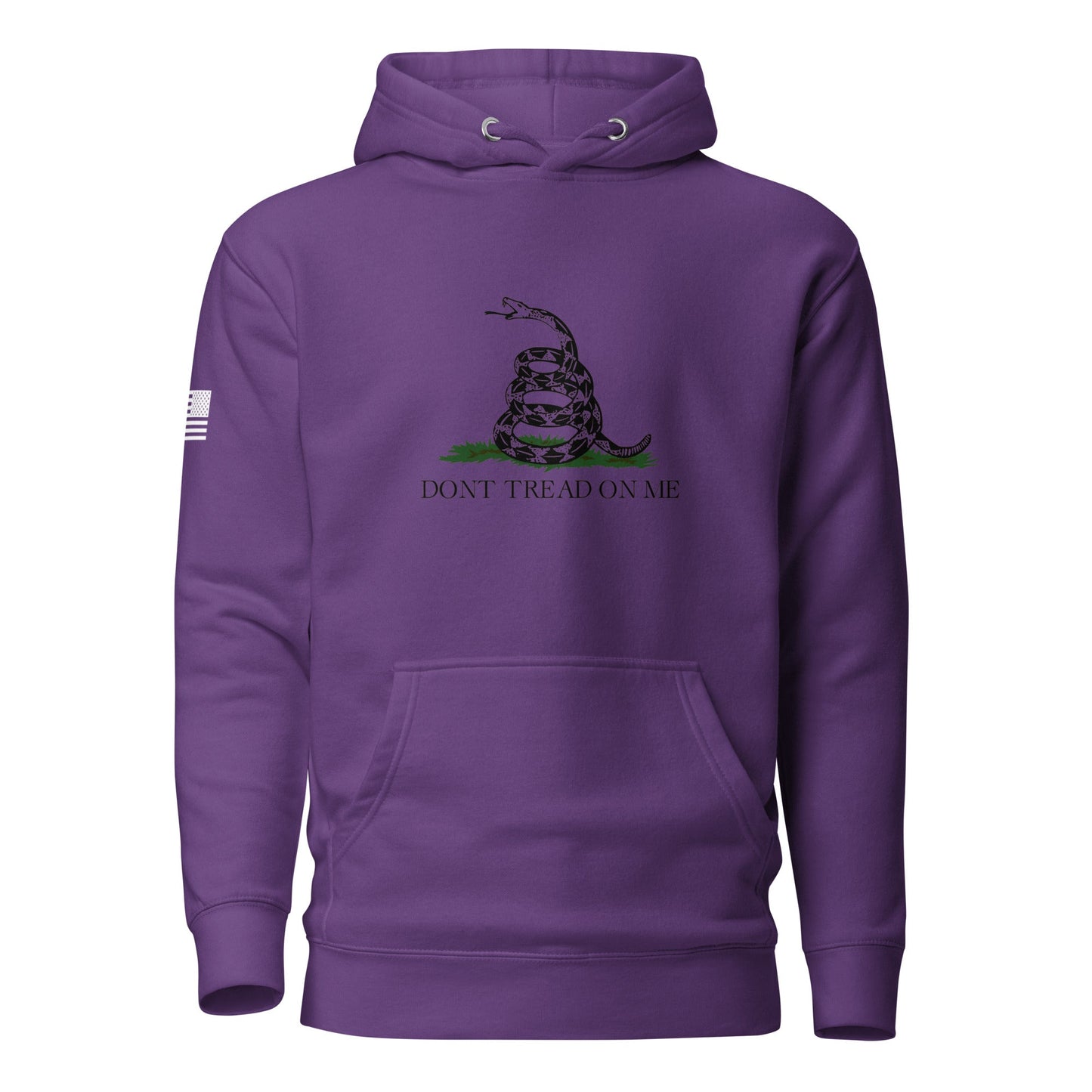 "Don't Tread On Me" | Premium Cotton Hoodie Cotton Hoodie Gun Beaver Purple S