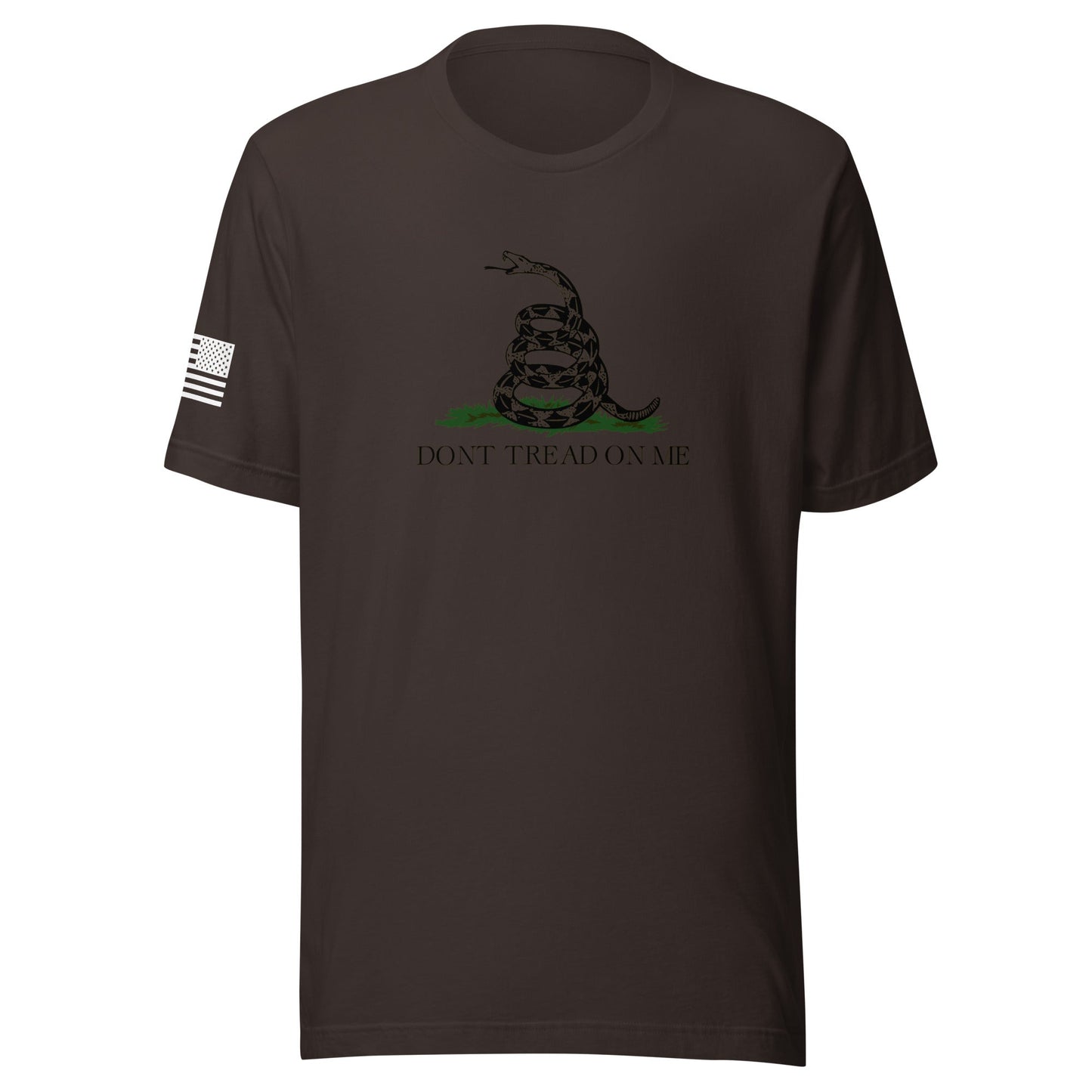 "Don't Tread On Me" | Short Sleeve Jersey T-Shirt | Bella + Canvas T-Shirt Gun Beaver Brown S