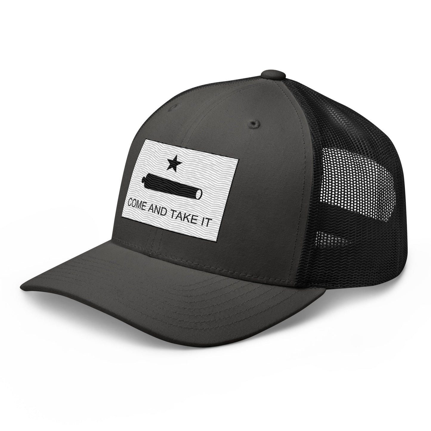 Embroidered "Come and Take It" Gonzales Flag | Retro Trucker Cap Retro Trucker Cap Gun Beaver