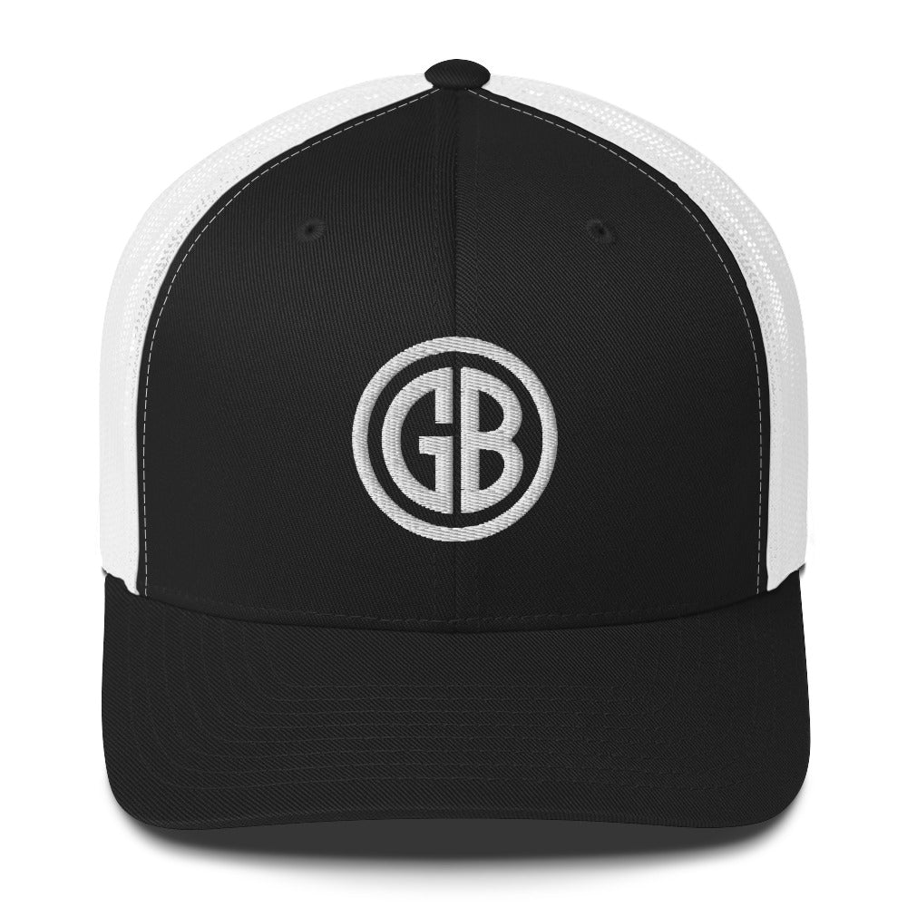 Embroidered Gun Beaver Logo | Retro Trucker Cap Retro Trucker Cap Gun Beaver Black/ White
