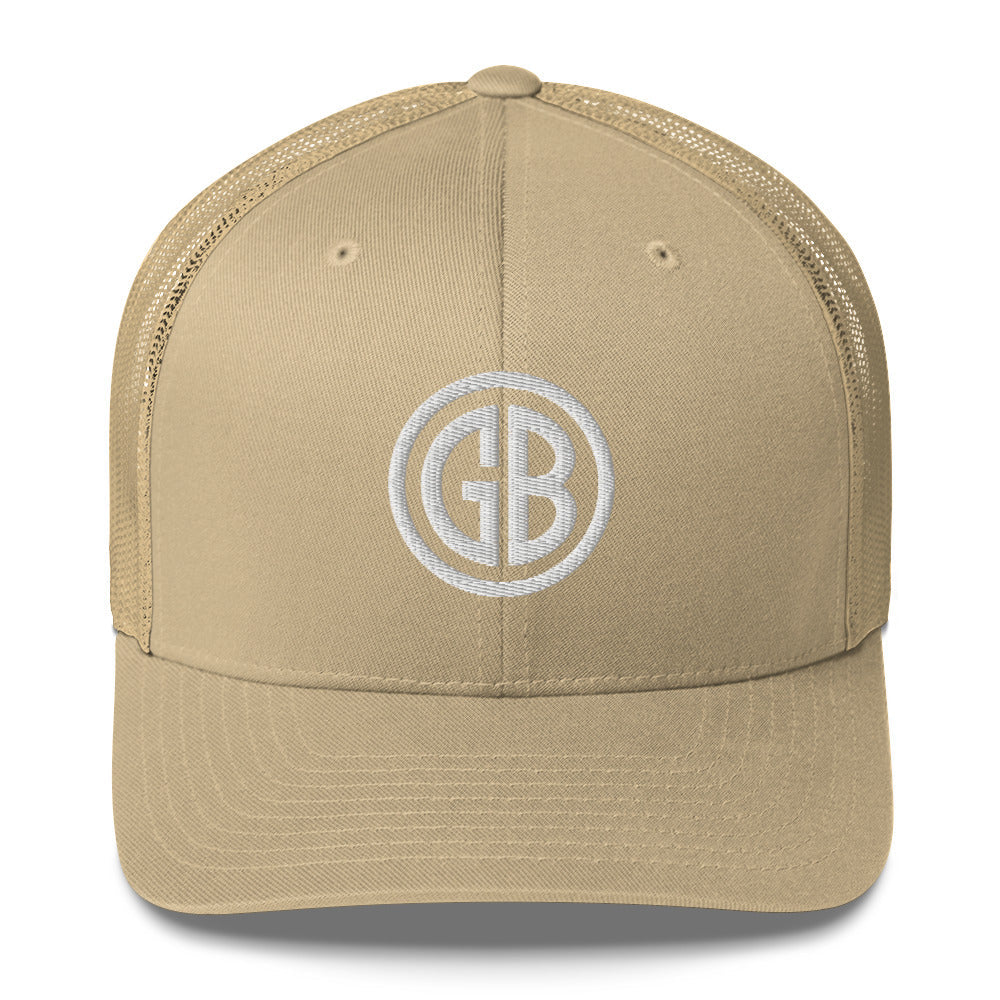 Embroidered Gun Beaver Logo | Retro Trucker Cap Retro Trucker Cap Gun Beaver Khaki