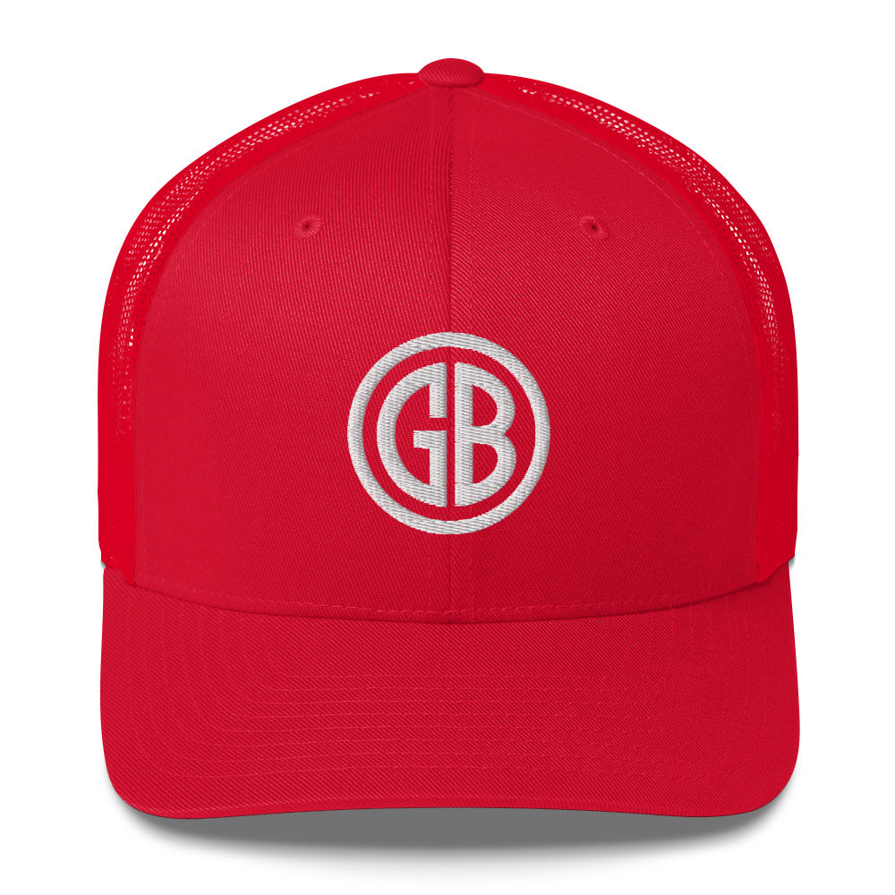 Embroidered Gun Beaver Logo | Retro Trucker Cap Retro Trucker Cap Gun Beaver Red