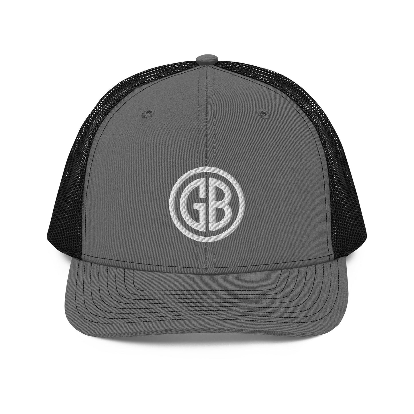 Embroidered Gun Beaver Logo | Snapback Trucker Cap | Richardson 112 Richardson 112 Gun Beaver Charcoal/Black