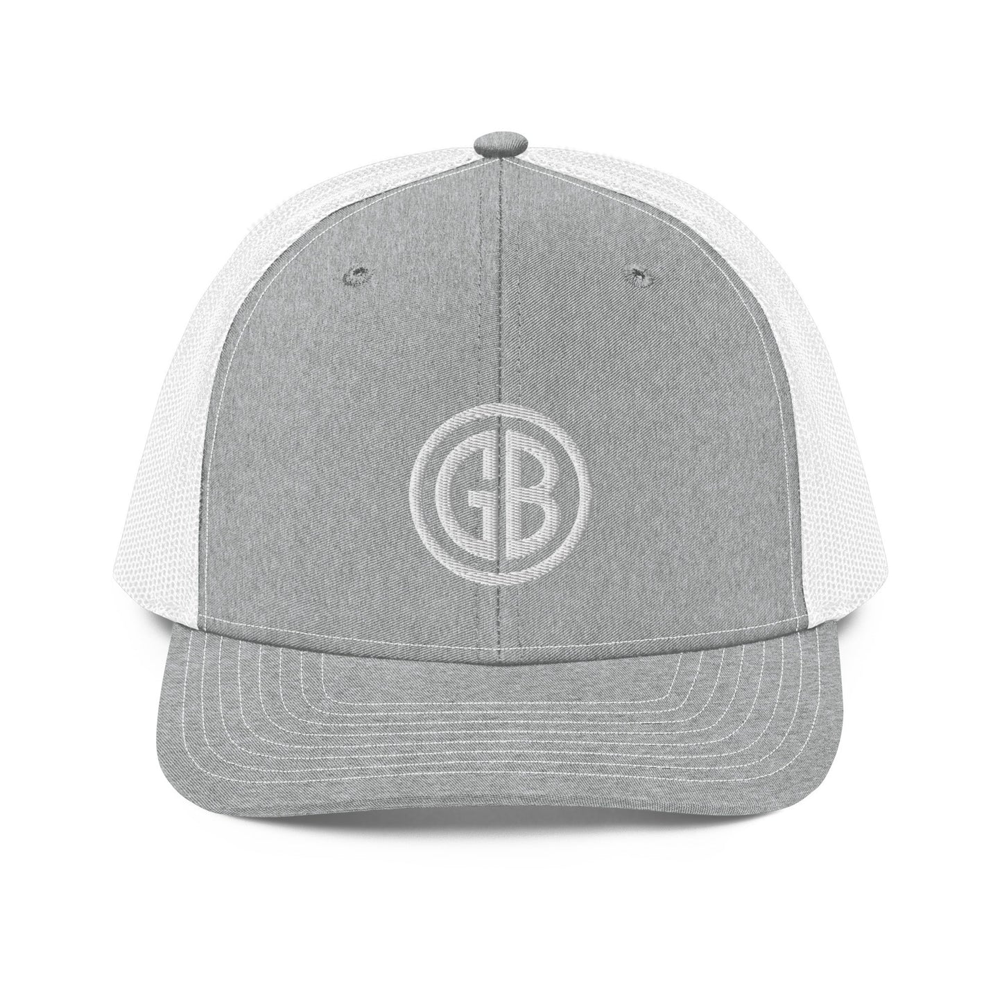 Embroidered Gun Beaver Logo | Snapback Trucker Cap | Richardson 112 Richardson 112 Gun Beaver Heather Grey/White