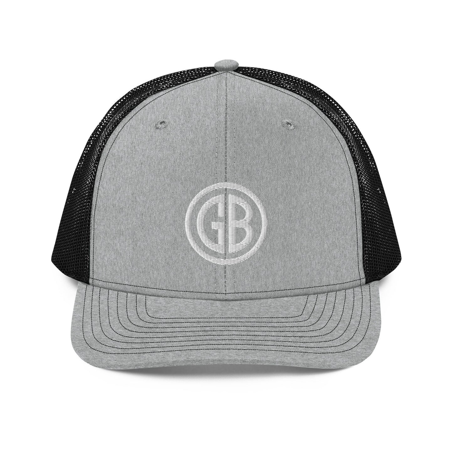 Embroidered Gun Beaver Logo | Snapback Trucker Cap | Richardson 112 Richardson 112 Gun Beaver Heather Grey / Black