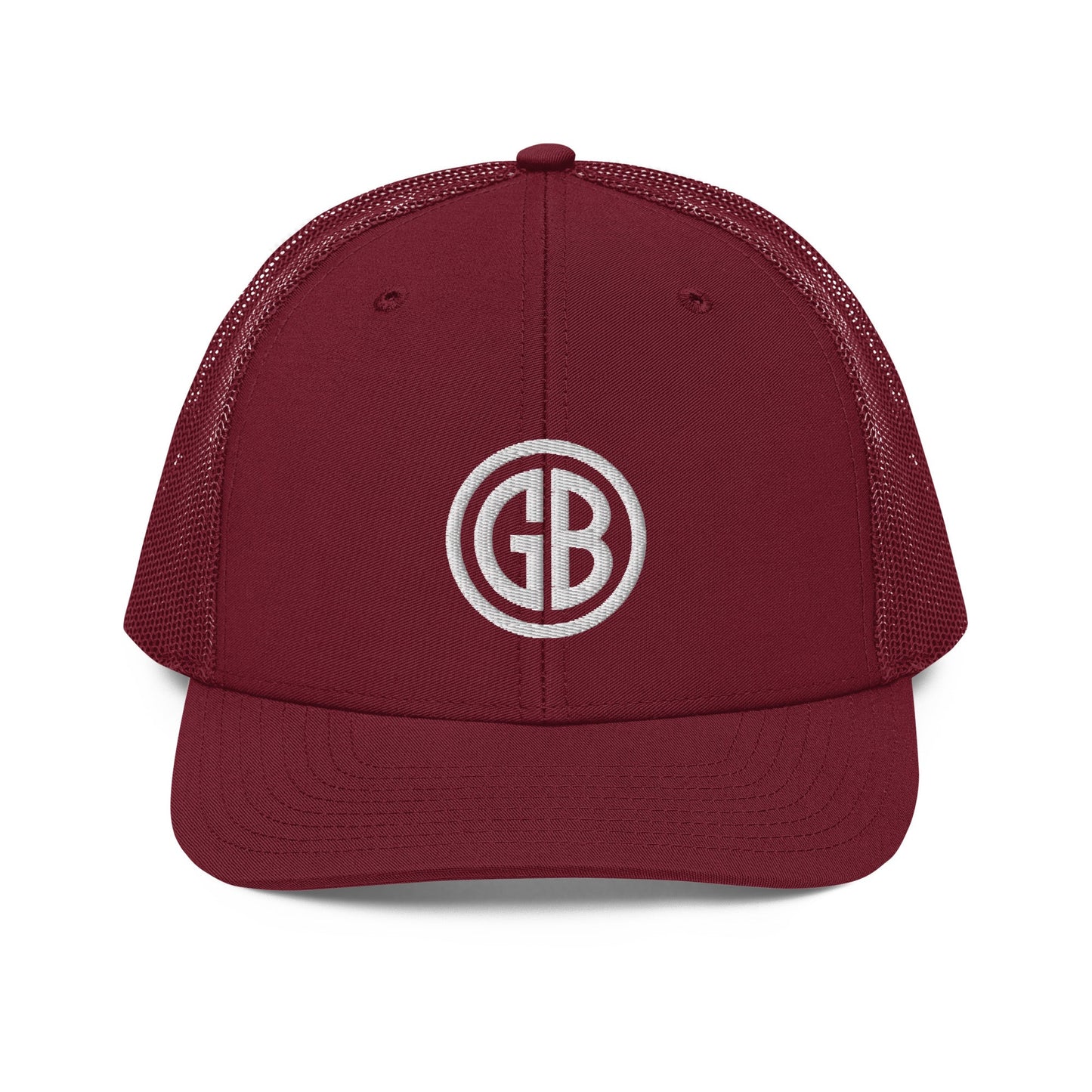 Embroidered Gun Beaver Logo | Snapback Trucker Cap | Richardson 112 Richardson 112 Gun Beaver Cardinal