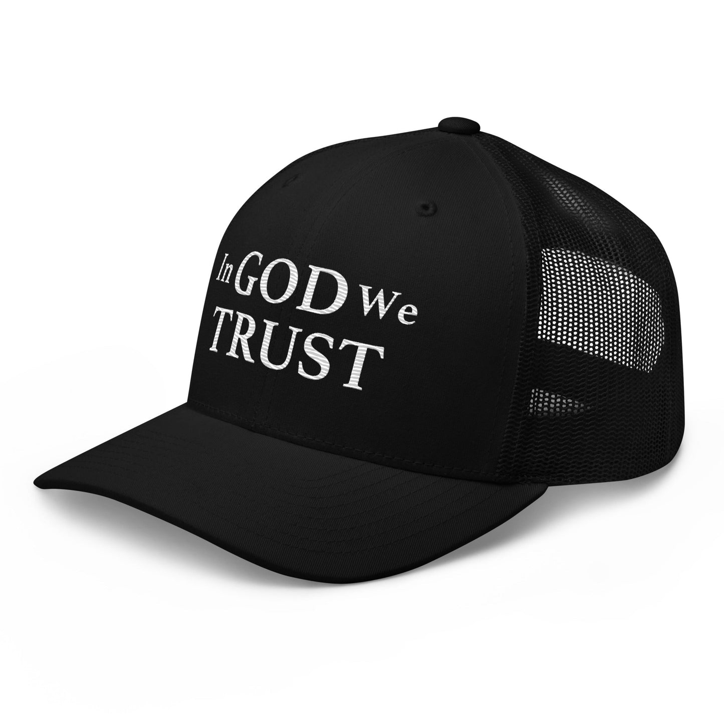 Embroidered "In God We Trust" | Retro Trucker Cap Retro Trucker Cap Gun Beaver