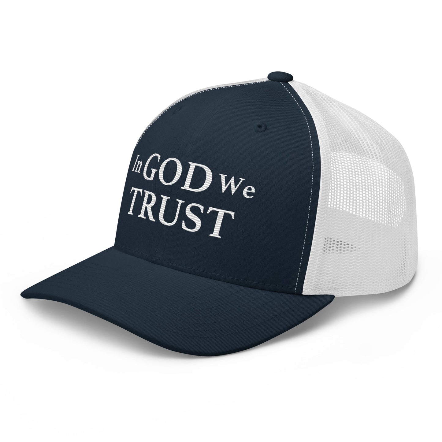 Embroidered "In God We Trust" | Retro Trucker Cap Retro Trucker Cap Gun Beaver