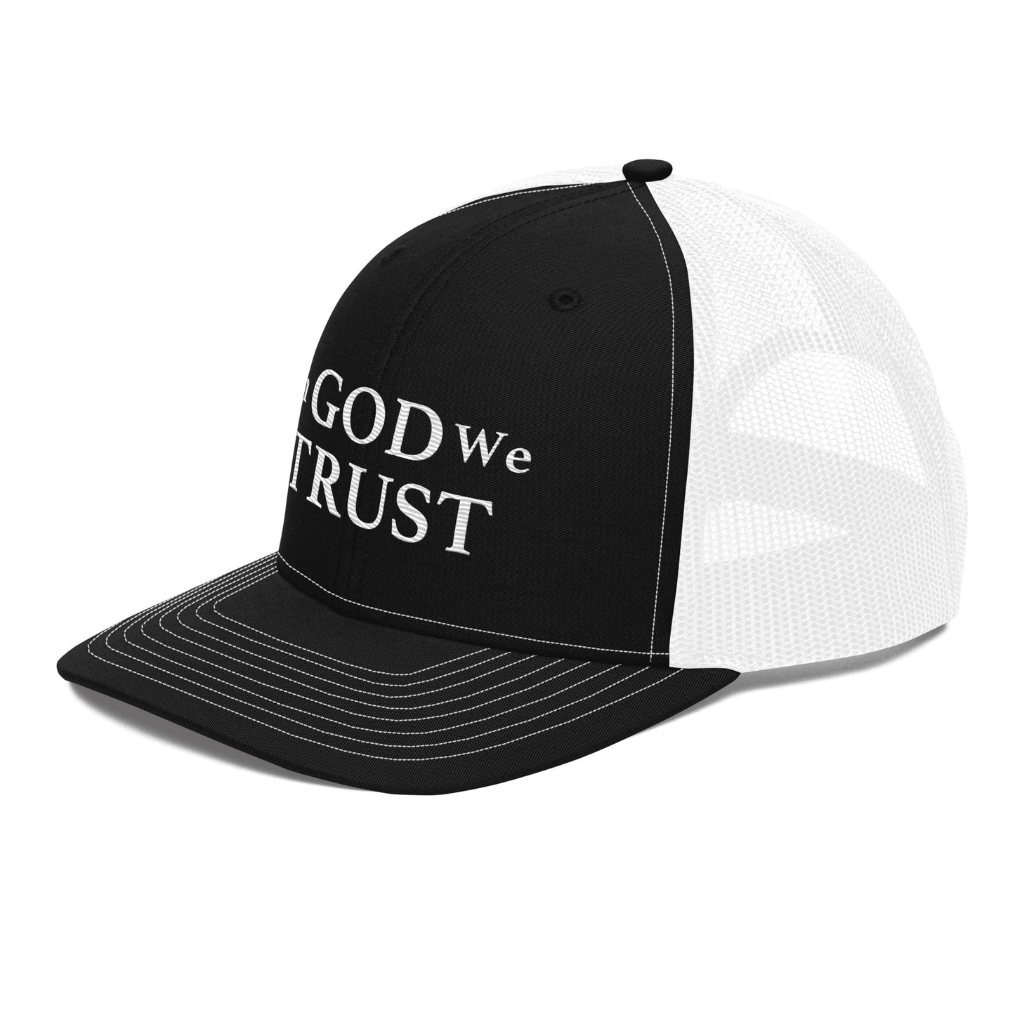 Embroidered "In God We Trust" | Snapback Trucker Cap | Richardson 112 Richardson 112 Gun Beaver