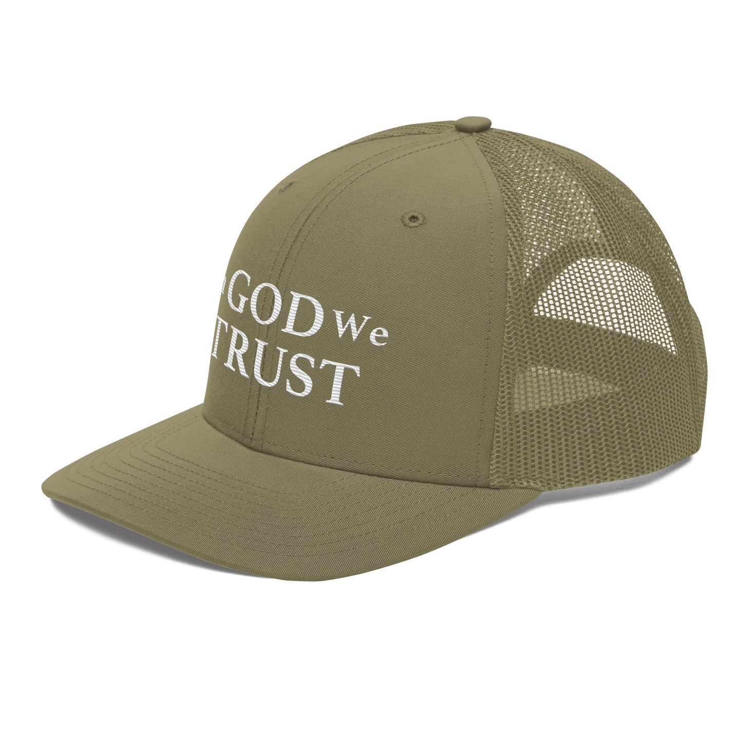 Embroidered "In God We Trust" | Snapback Trucker Cap | Richardson 112 Richardson 112 Gun Beaver