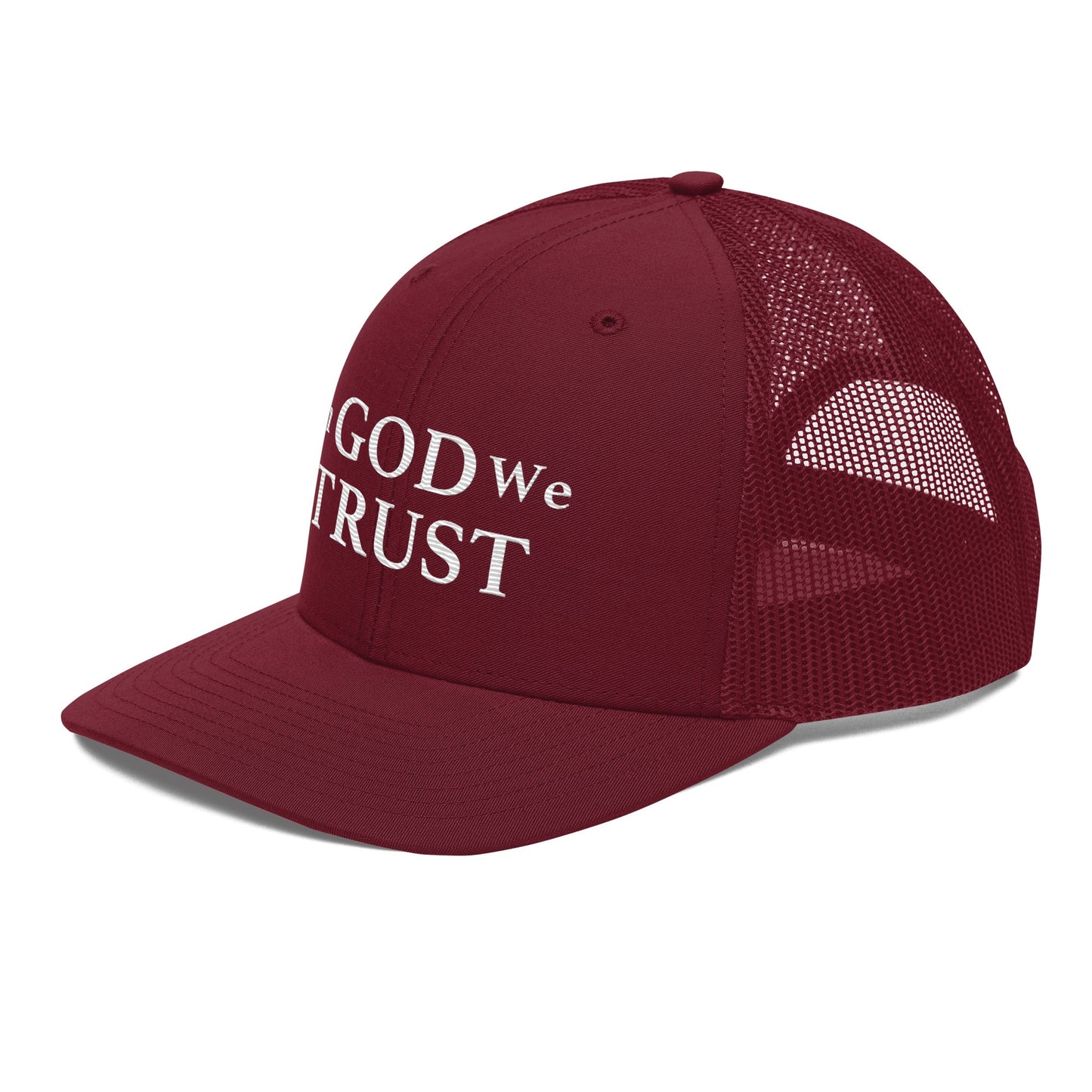 Embroidered "In God We Trust" | Snapback Trucker Cap | Richardson 112 Richardson 112 Gun Beaver
