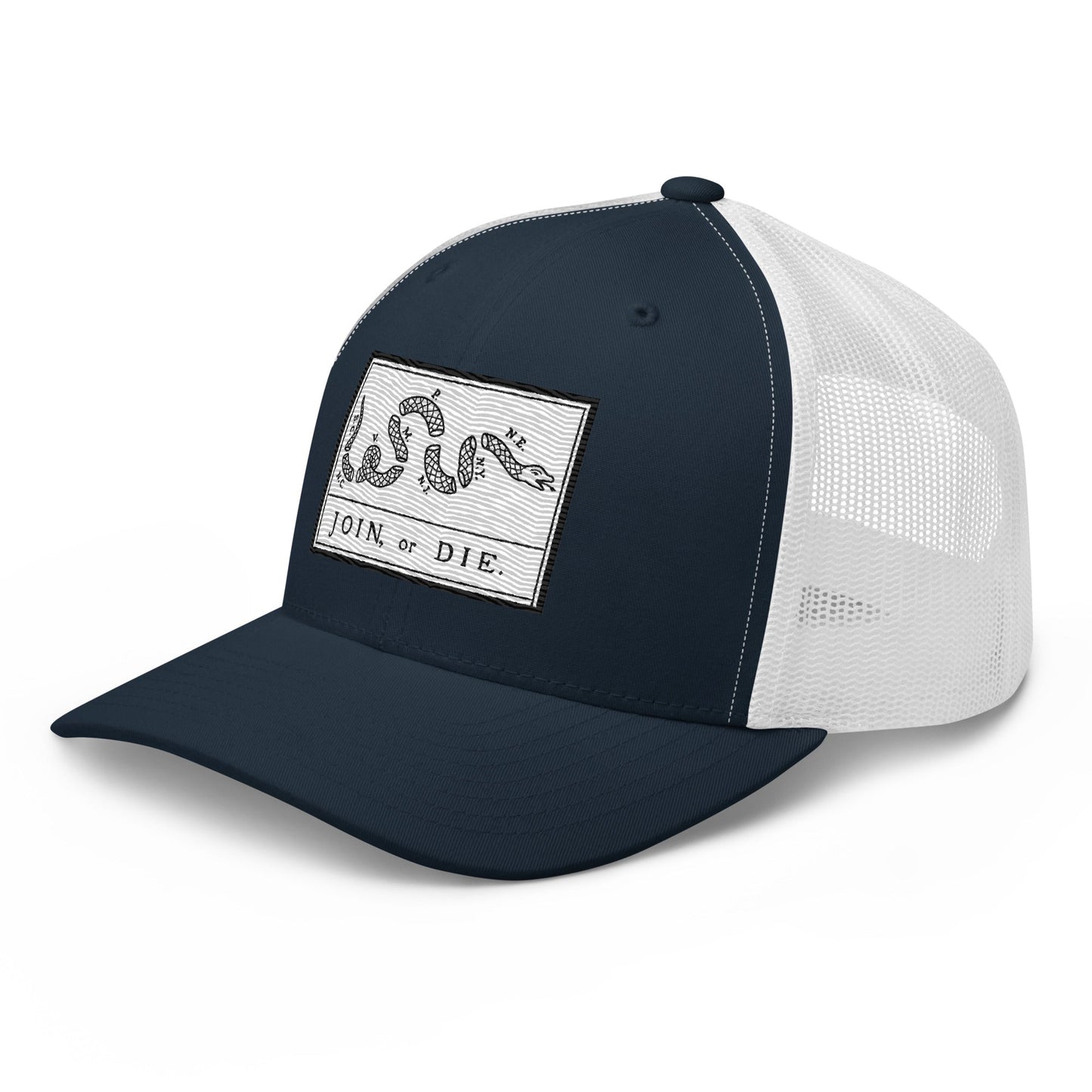 Embroidered “Join or Die" Flag | Retro Trucker Cap Retro Trucker Cap Gun Beaver