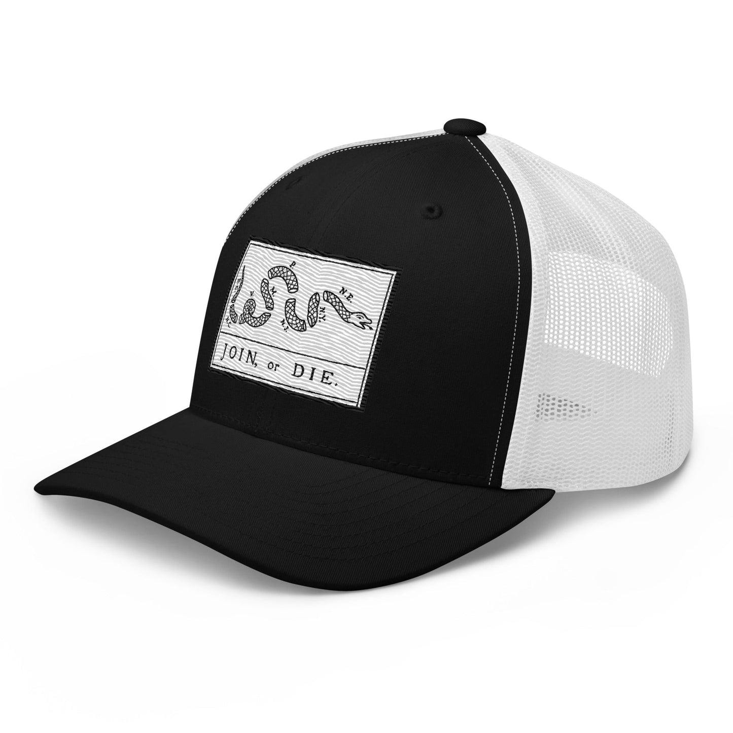 Embroidered “Join or Die" Flag | Retro Trucker Cap Retro Trucker Cap Gun Beaver
