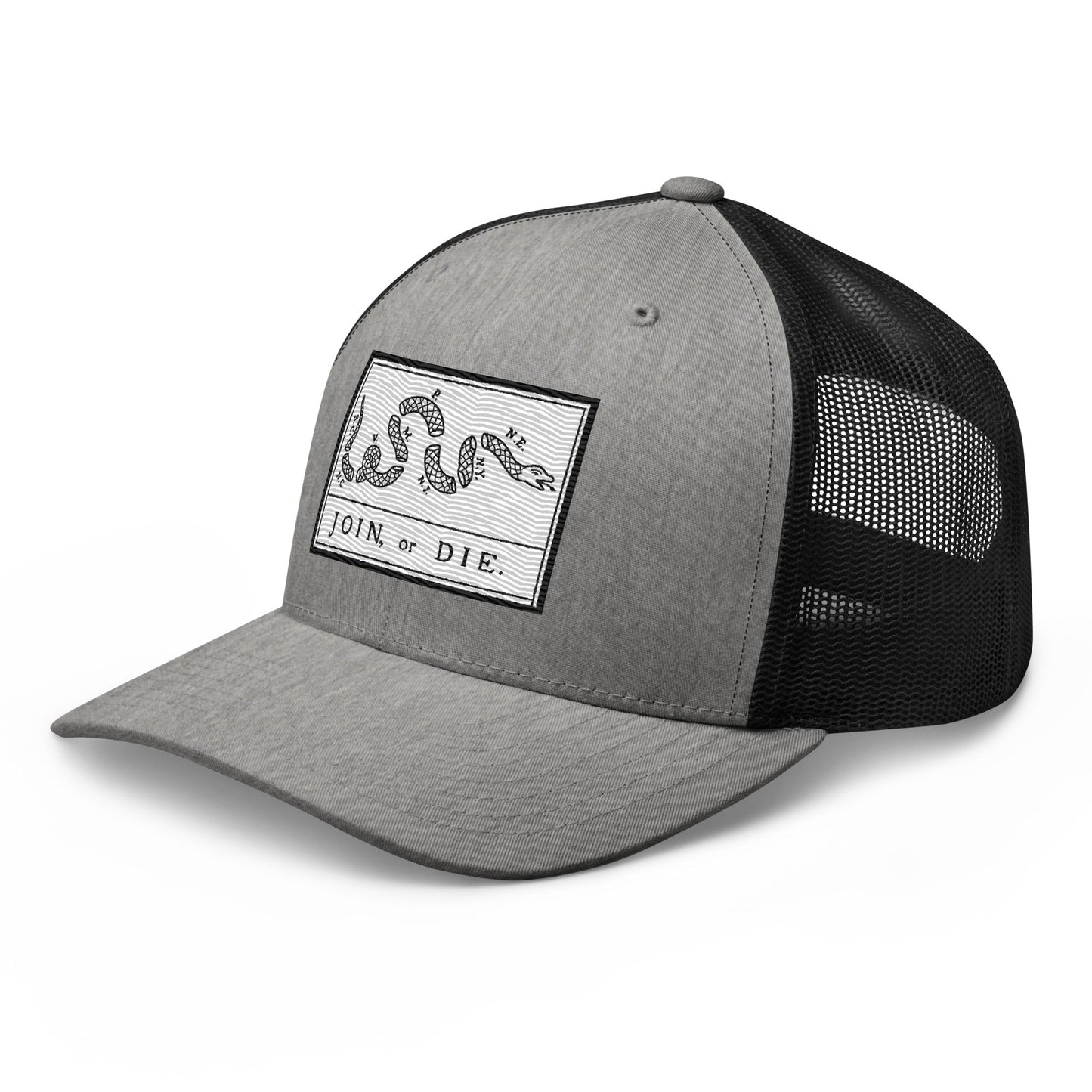 Embroidered “Join or Die" Flag | Retro Trucker Cap Retro Trucker Cap Gun Beaver