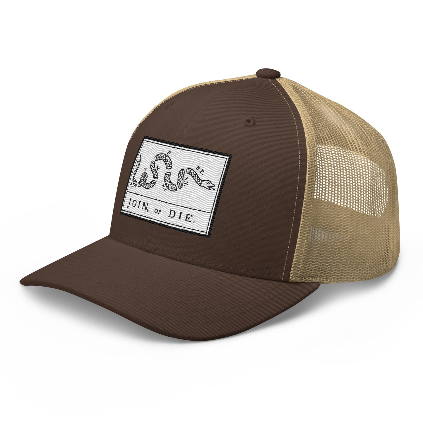 Embroidered “Join or Die" Flag | Retro Trucker Cap Retro Trucker Cap Gun Beaver