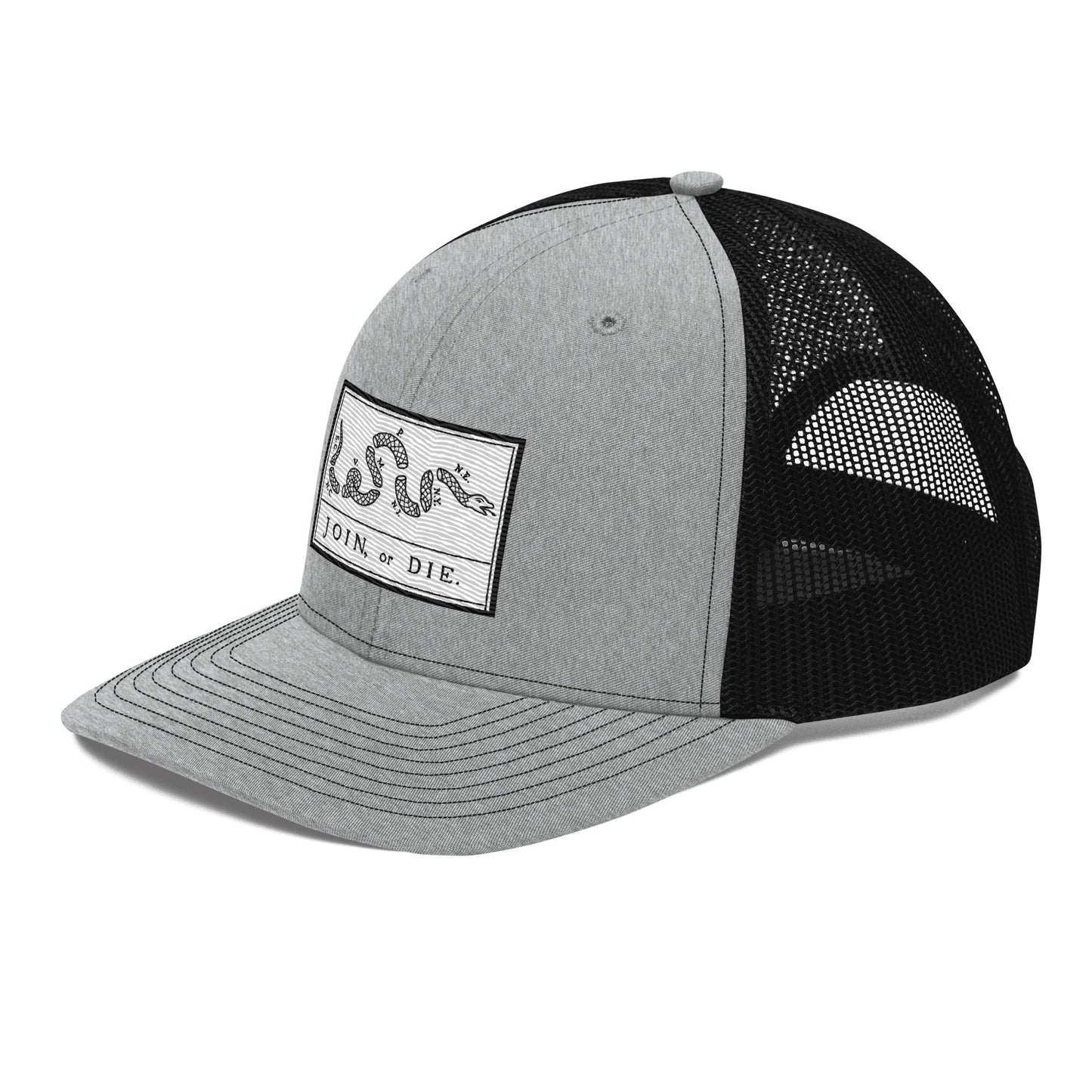 Embroidered “Join or Die" Flag | Snapback Trucker Cap | Richardson 112 Richardson 112 Gun Beaver