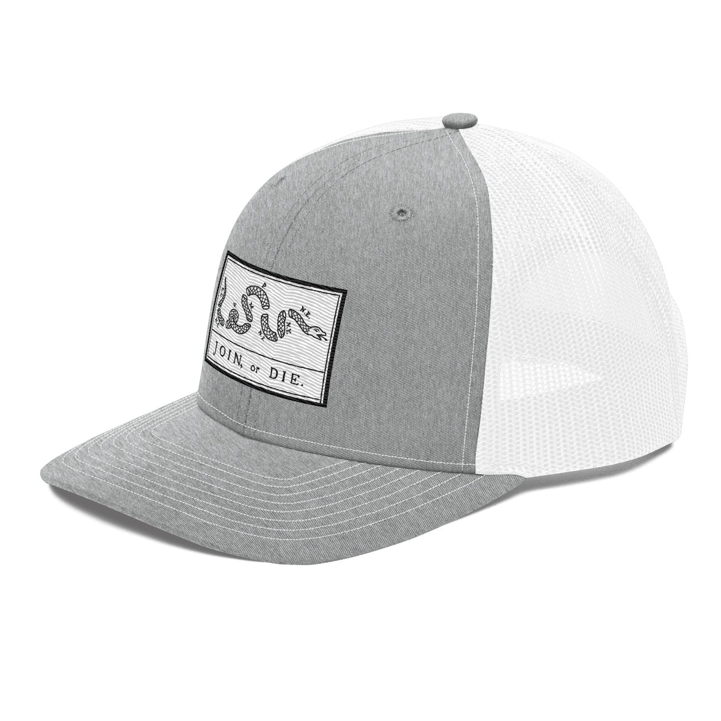 Embroidered “Join or Die" Flag | Snapback Trucker Cap | Richardson 112 Richardson 112 Gun Beaver