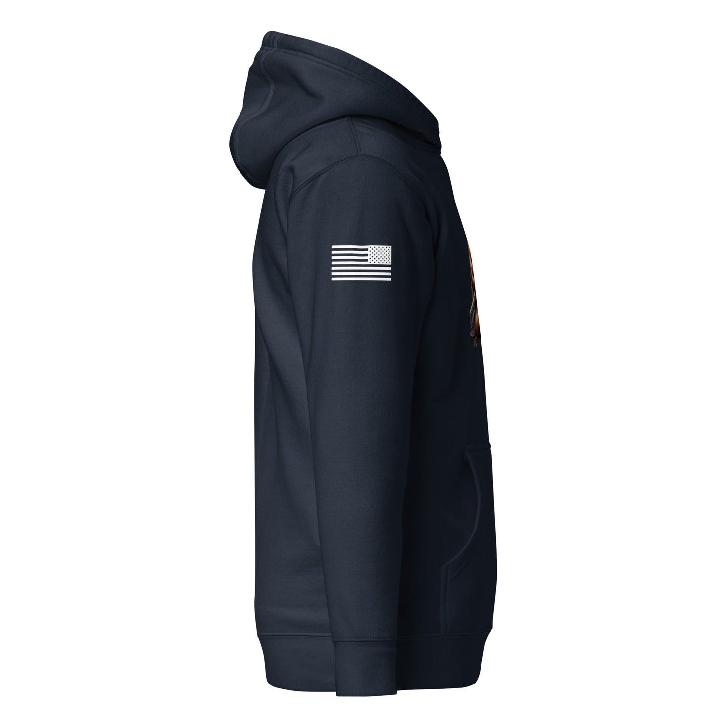 Gun Beaver Clutching Rifle | Premium Cotton Hoodie Cotton Hoodie Gun Beaver