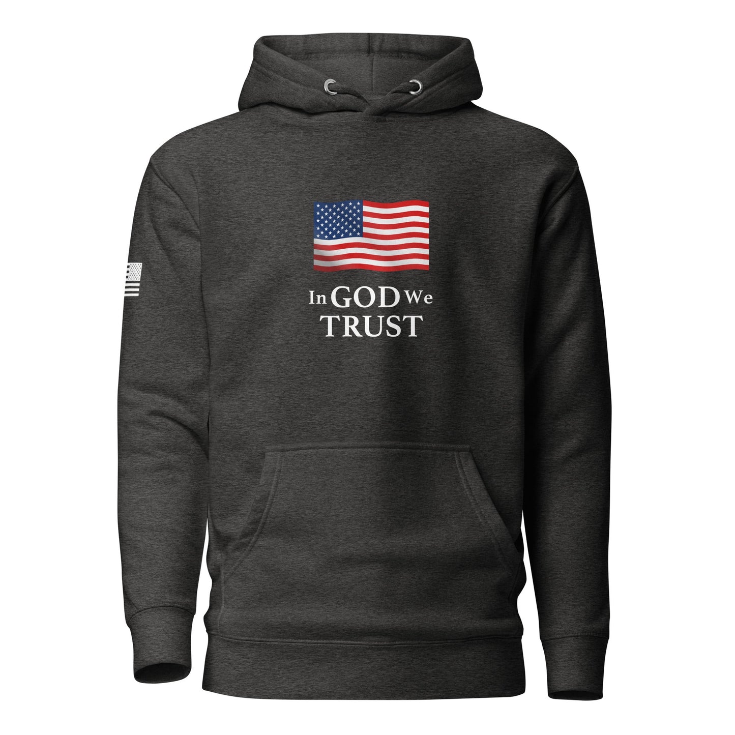 "In God We Trust" | Premium Cotton Hoodie Cotton Hoodie Gun Beaver Charcoal Heather S