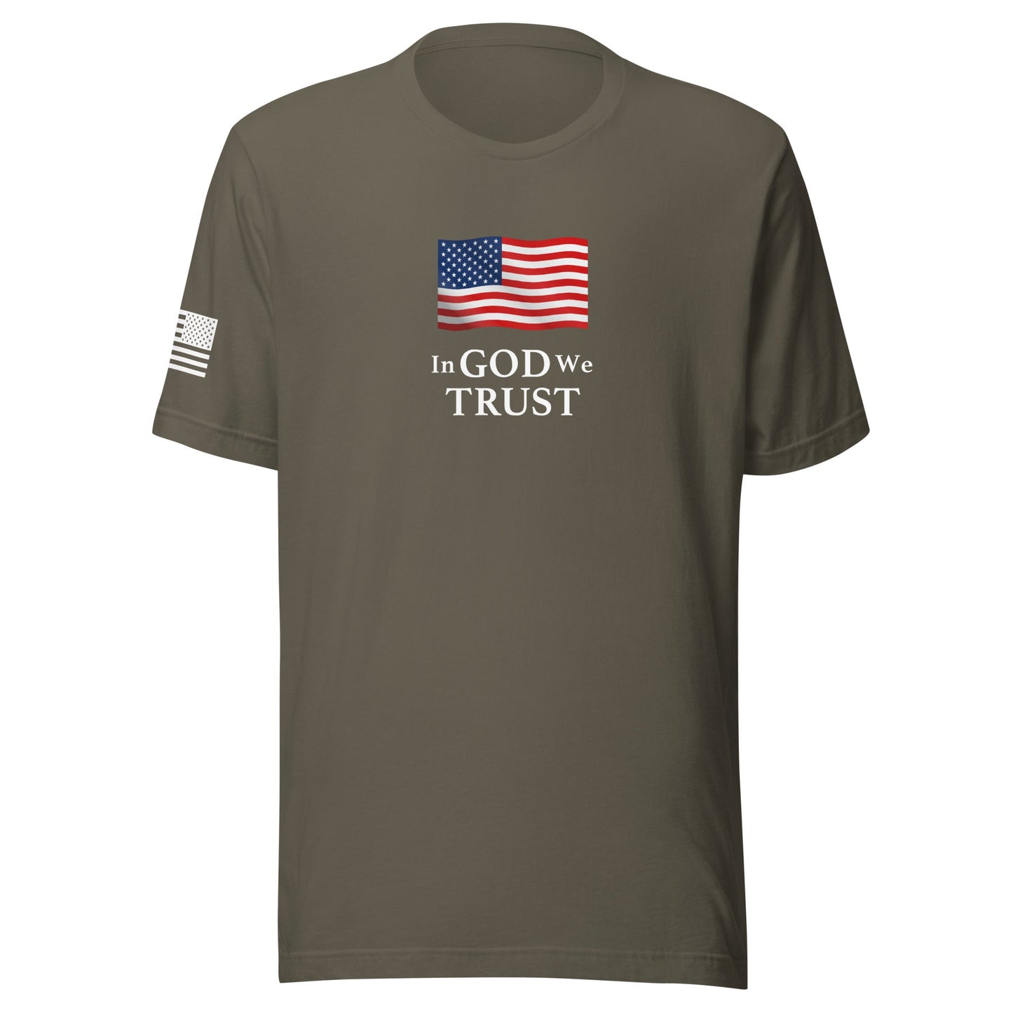 "In God We Trust" | Short Sleeve Jersey T-Shirt | Bella + Canvas T-Shirt Gun Beaver Army S