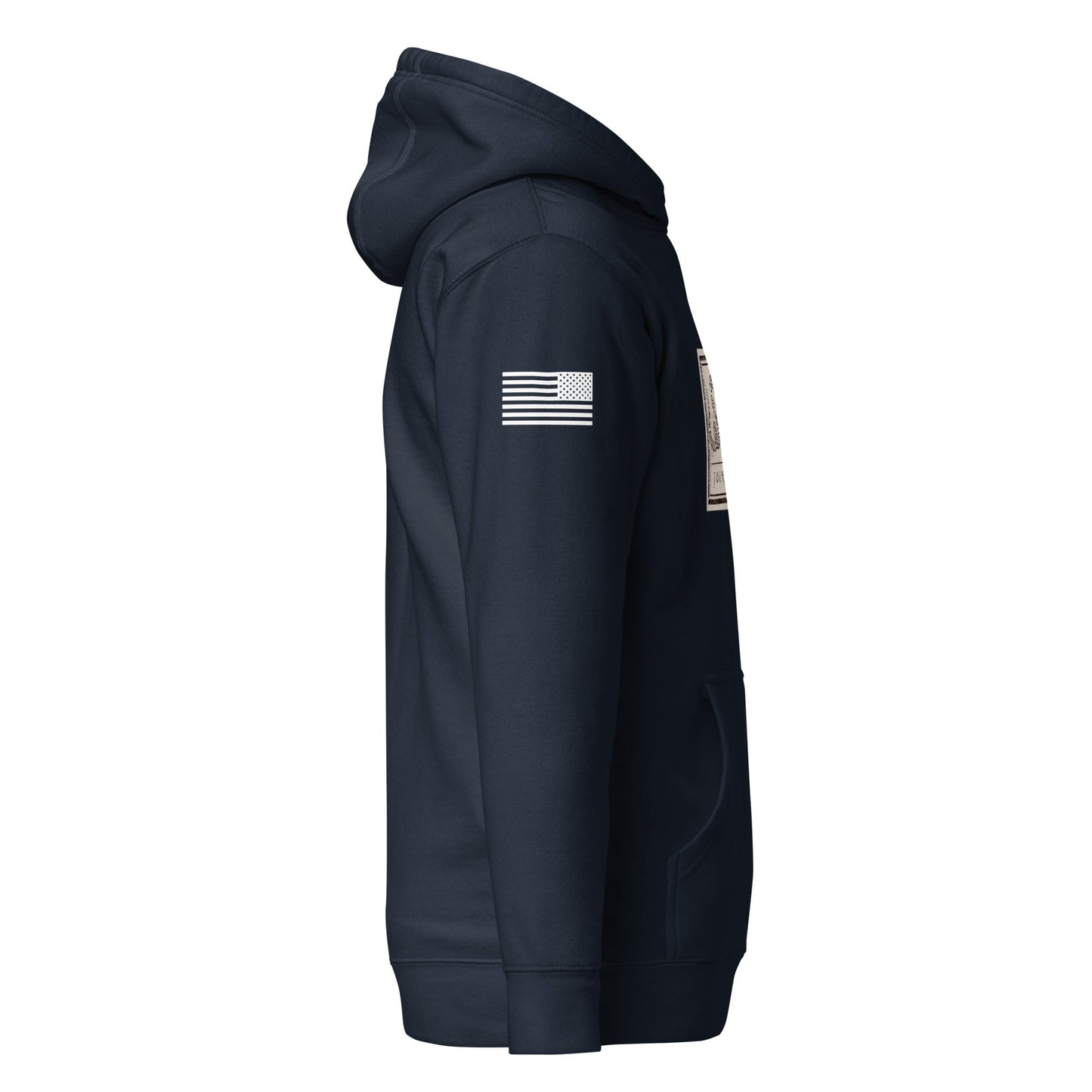 "Join or Die" Flag | Premium Cotton Hoodie Cotton Hoodie Gun Beaver