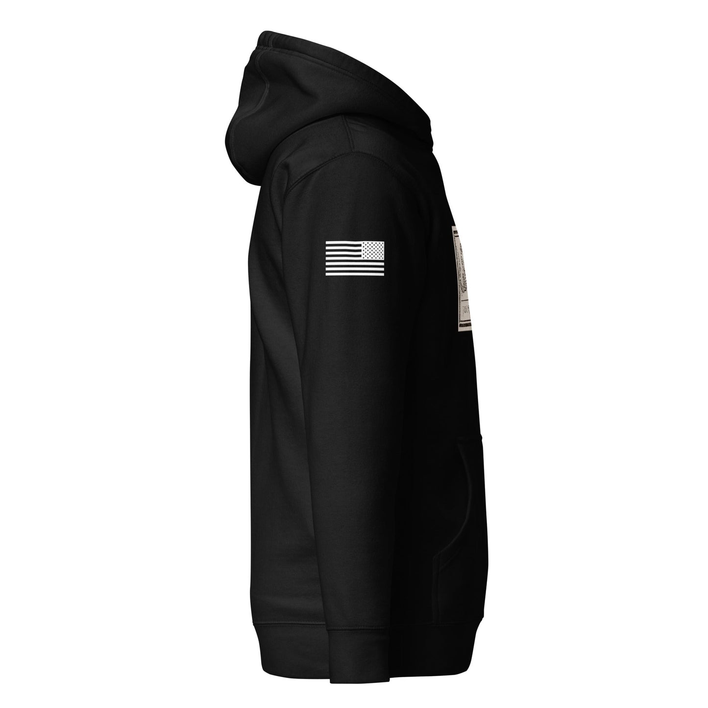 "Join or Die" Flag | Premium Cotton Hoodie Cotton Hoodie Gun Beaver