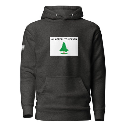 "An Appeal to Heaven" Flag | Premium Cotton Hoodie Cotton Hoodie Gun Beaver Charcoal Heather S