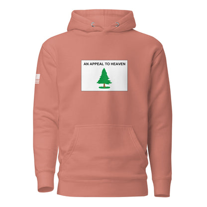 "An Appeal to Heaven" Flag | Premium Cotton Hoodie Cotton Hoodie Gun Beaver Dusty Rose S