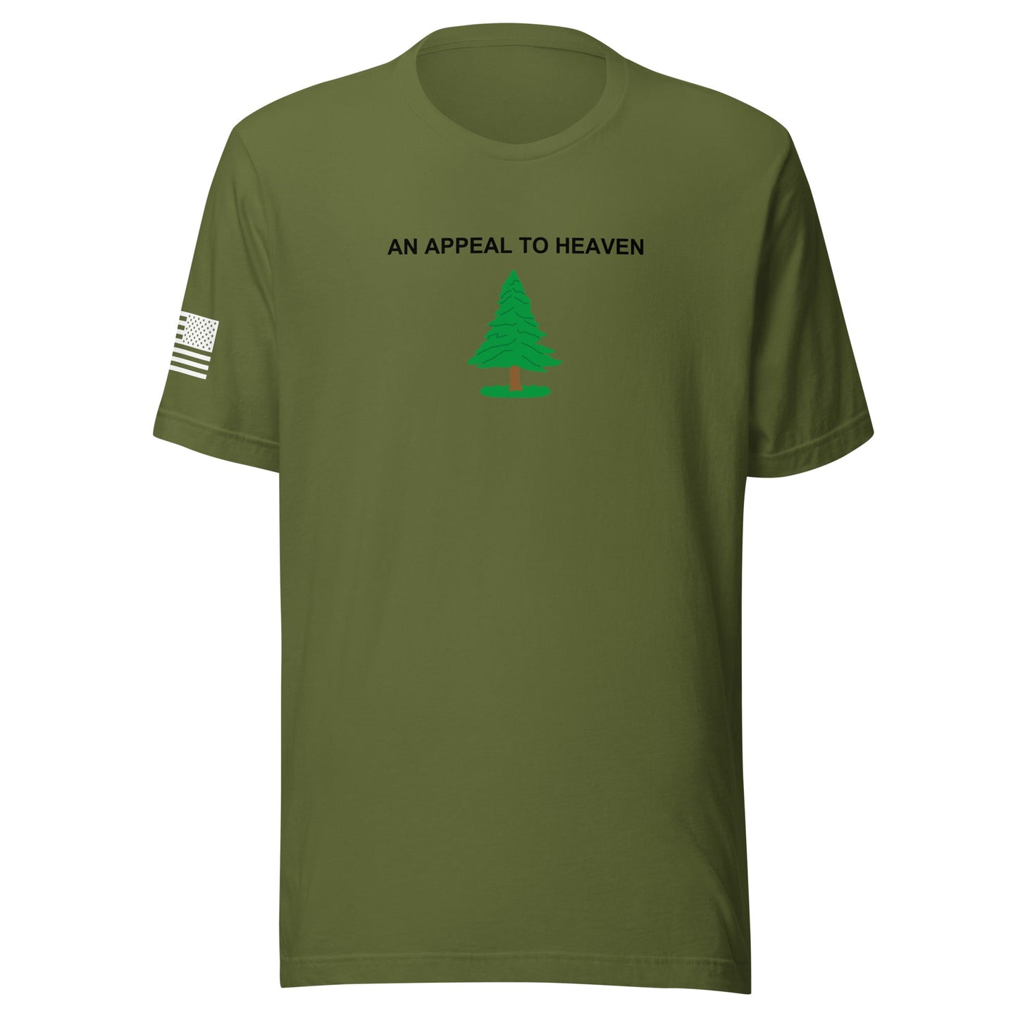 "An Appeal to Heaven" | Short Sleeve Jersey T-Shirt | Bella + Canvas T-Shirt Gun Beaver Olive S 