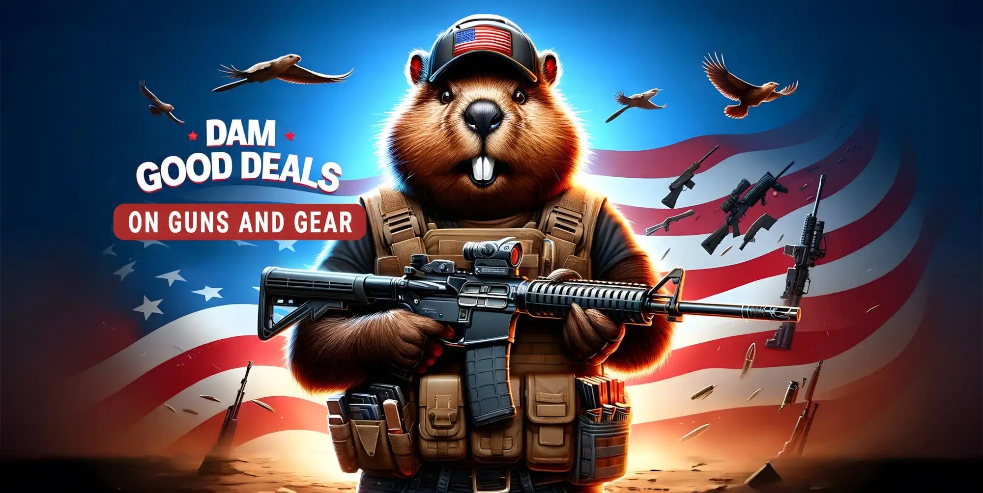 Gun Beaver- Dam Good Deals on Guns and Gear - gunbeaver.com Header