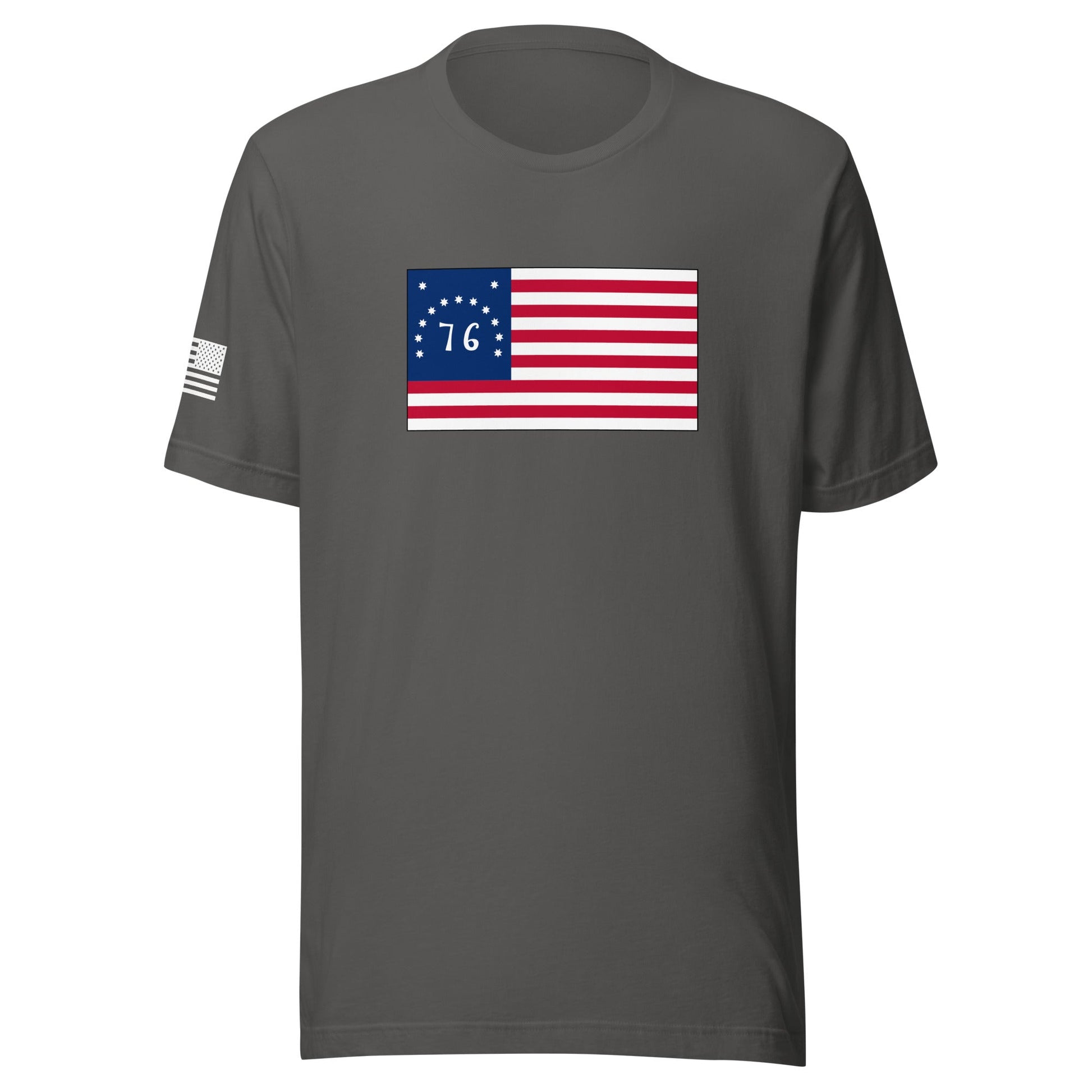 Bennington Flag | Short Sleeve Jersey T-Shirt | Bella + Canvas T-Shirt Gun Beaver Asphalt S 