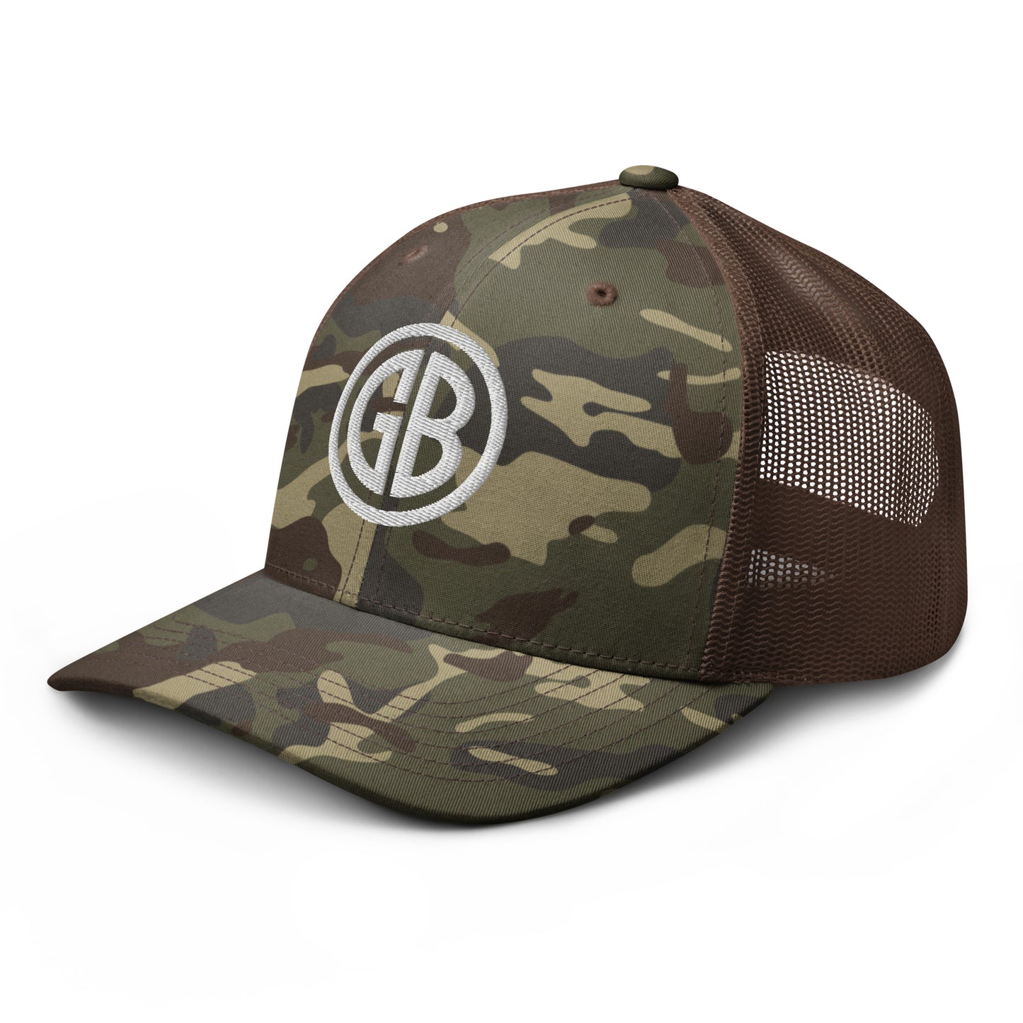 Embroidered  Gun Beaver Logo | Camouflage Trucker Cap Camouflage Trucker Cap Gun Beaver   