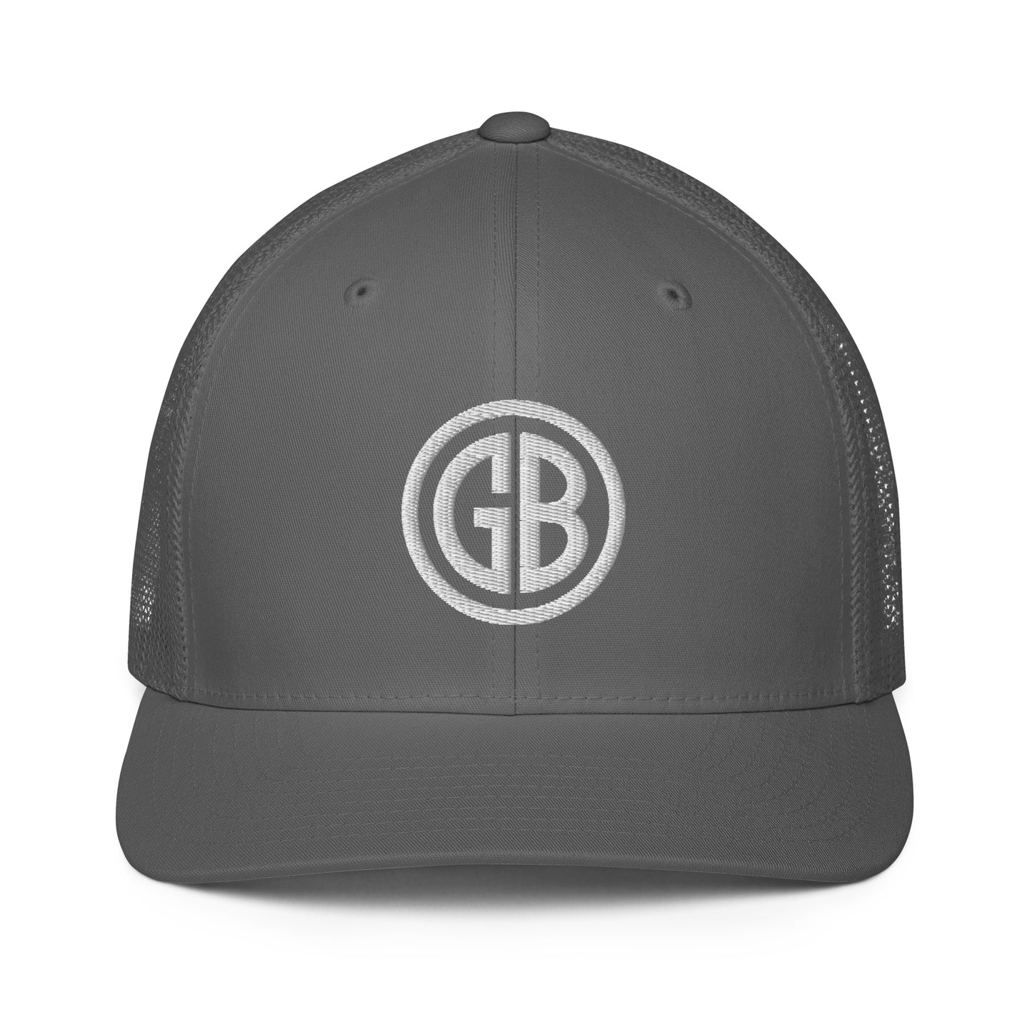 Embroidered Gun Beaver Logo | Closed-Back Trucker Cap | Flexfit 6511 Flexfit 6511 Gun Beaver Charcoal  