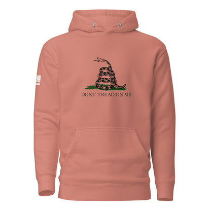 "Don't Tread On Me" | Premium Cotton Hoodie Cotton Hoodie Gun Beaver Dusty Rose S 