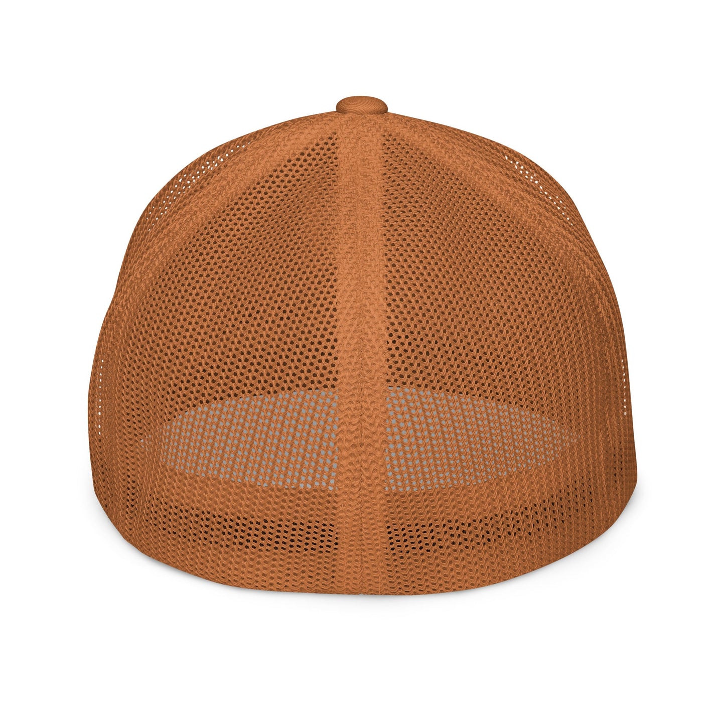 Embroidered Bennington Flag | Closed-Back Trucker Cap | Flexfit 6511 Flexfit 6511 Gun Beaver   