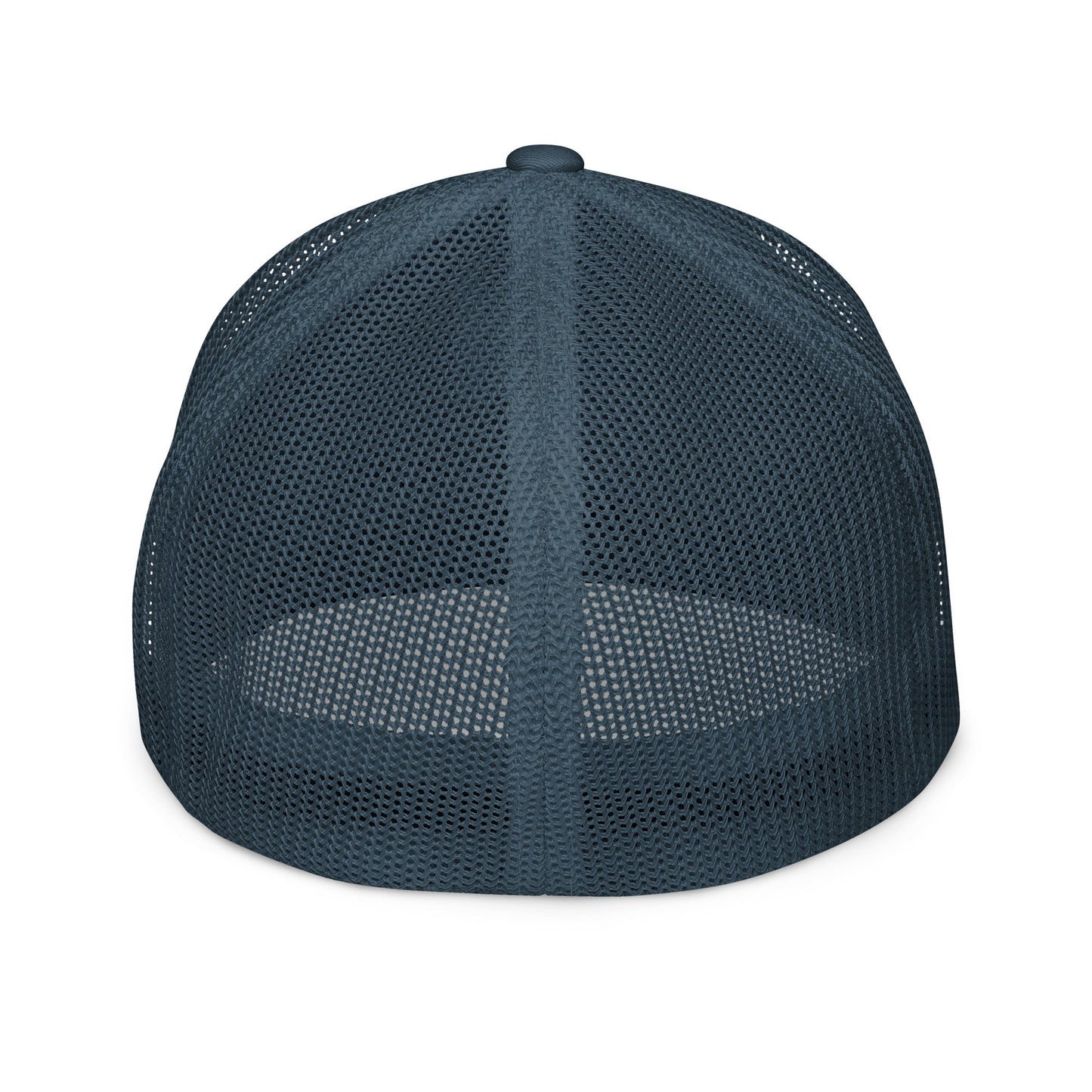 Embroidered Bennington Flag | Closed-Back Trucker Cap | Flexfit 6511 Flexfit 6511 Gun Beaver   