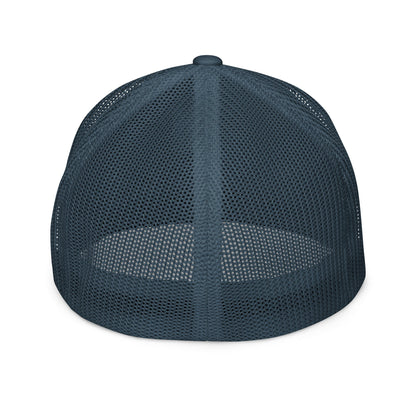 Embroidered Bennington Flag | Closed-Back Trucker Cap | Flexfit 6511 Flexfit 6511 Gun Beaver   