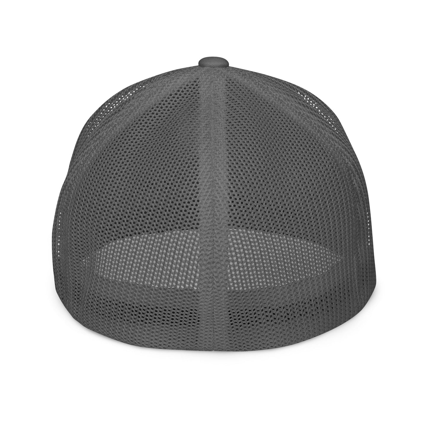Embroidered Bennington Flag | Closed-Back Trucker Cap | Flexfit 6511 Flexfit 6511 Gun Beaver   