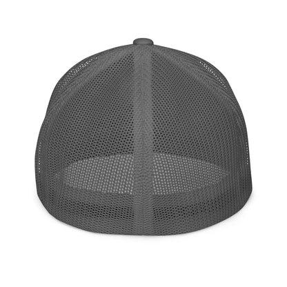 Embroidered Bennington Flag | Closed-Back Trucker Cap | Flexfit 6511 Flexfit 6511 Gun Beaver   