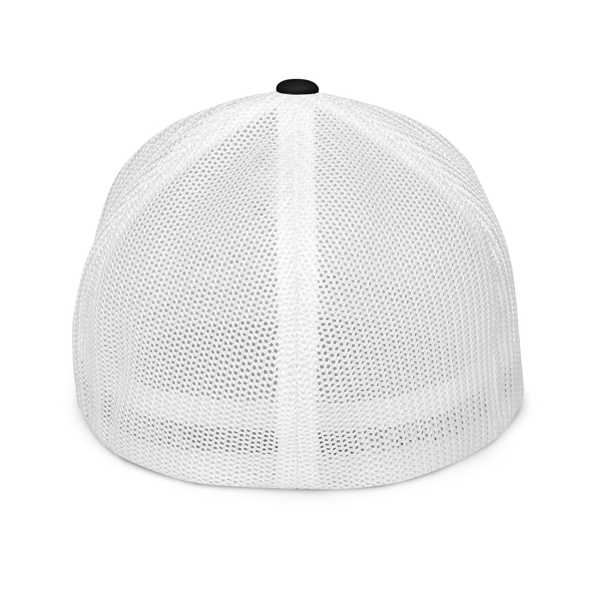 Embroidered Bennington Flag | Closed-Back Trucker Cap | Flexfit 6511 Flexfit 6511 Gun Beaver   