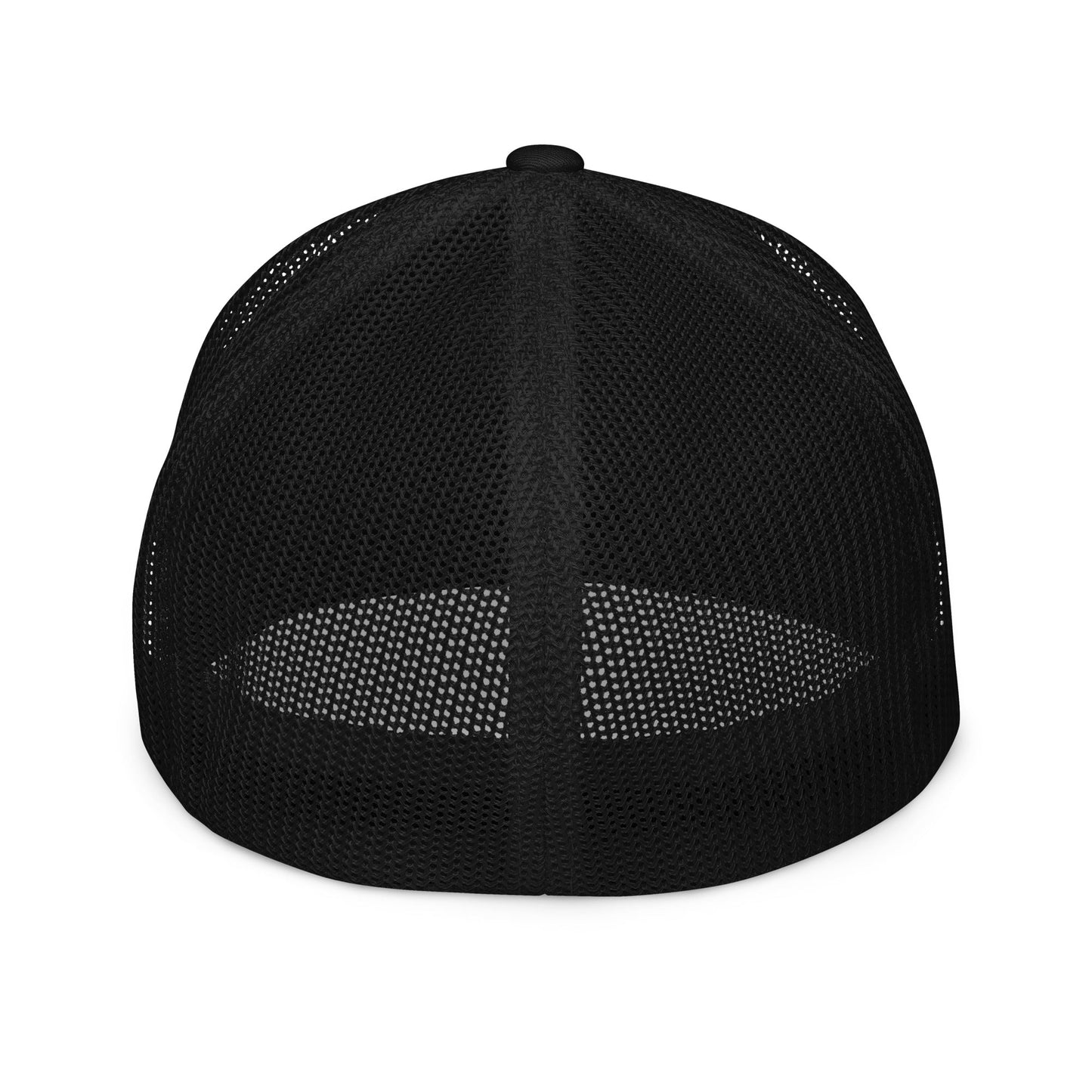 Embroidered Bennington Flag | Closed-Back Trucker Cap | Flexfit 6511 Flexfit 6511 Gun Beaver   